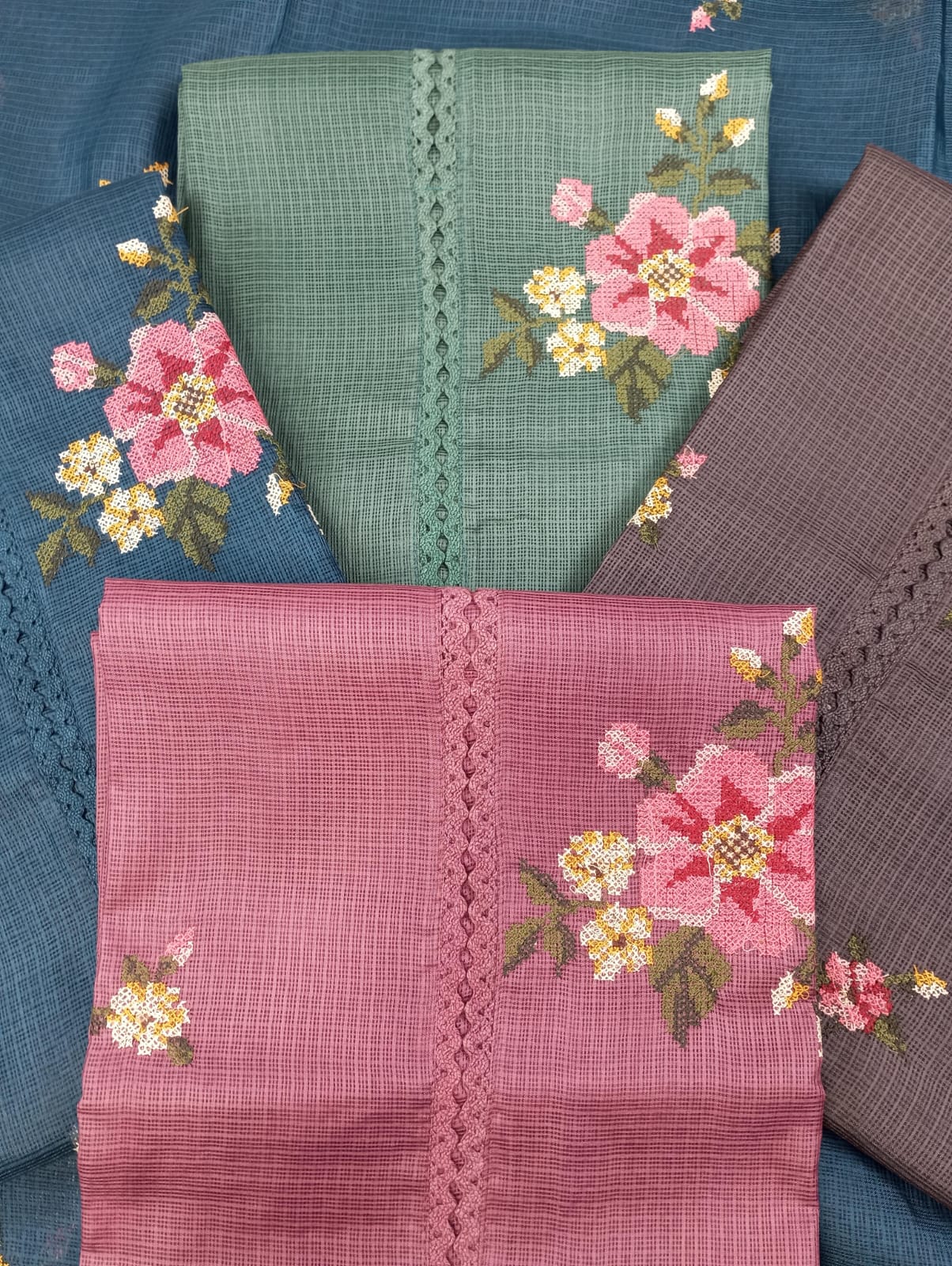 NOOR-Unstitched Kota Suit Set