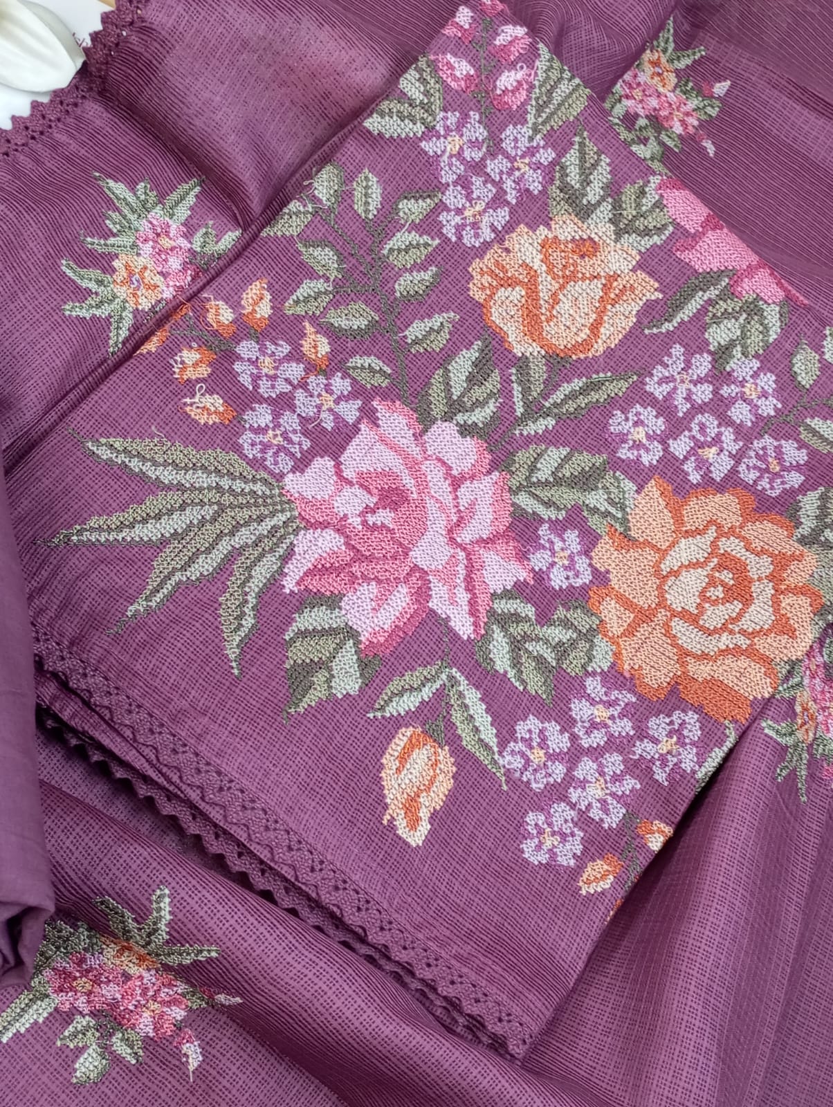 RANG ROOP-Unstitched Kota Suit Set