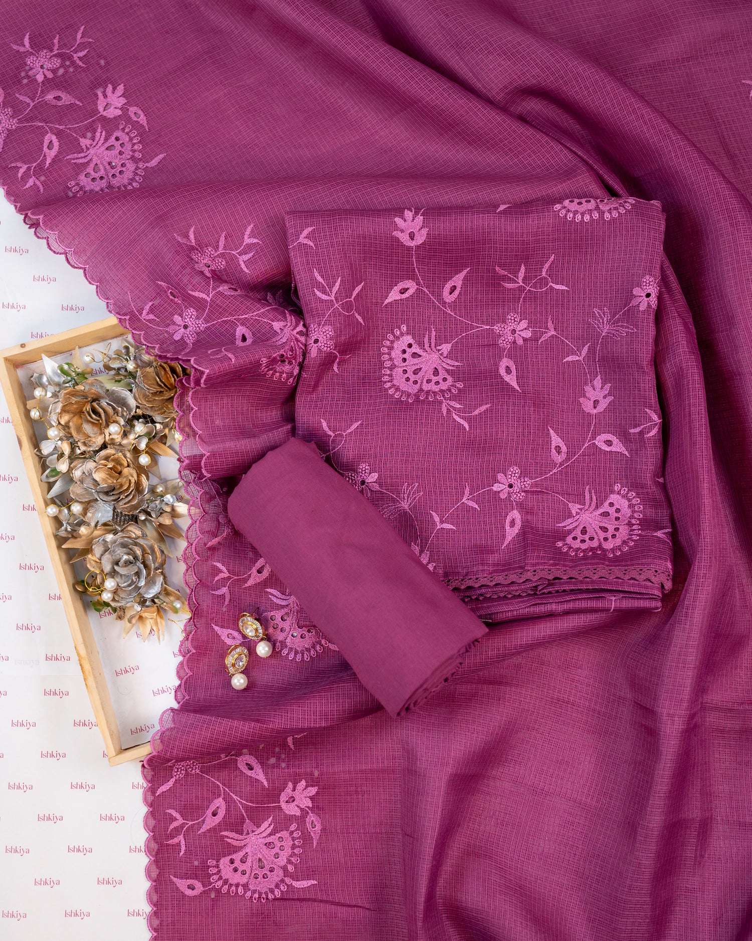 BELA-Unstitched Kota Suit Set