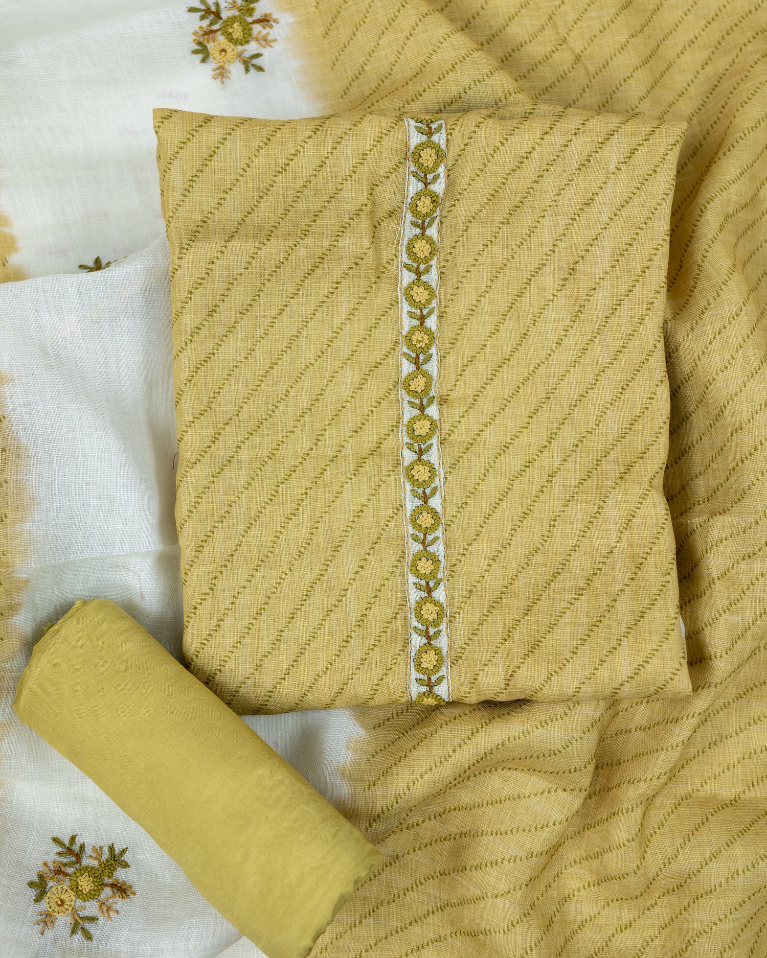 BAGH-Unstitched Linen Tissue Suit Set