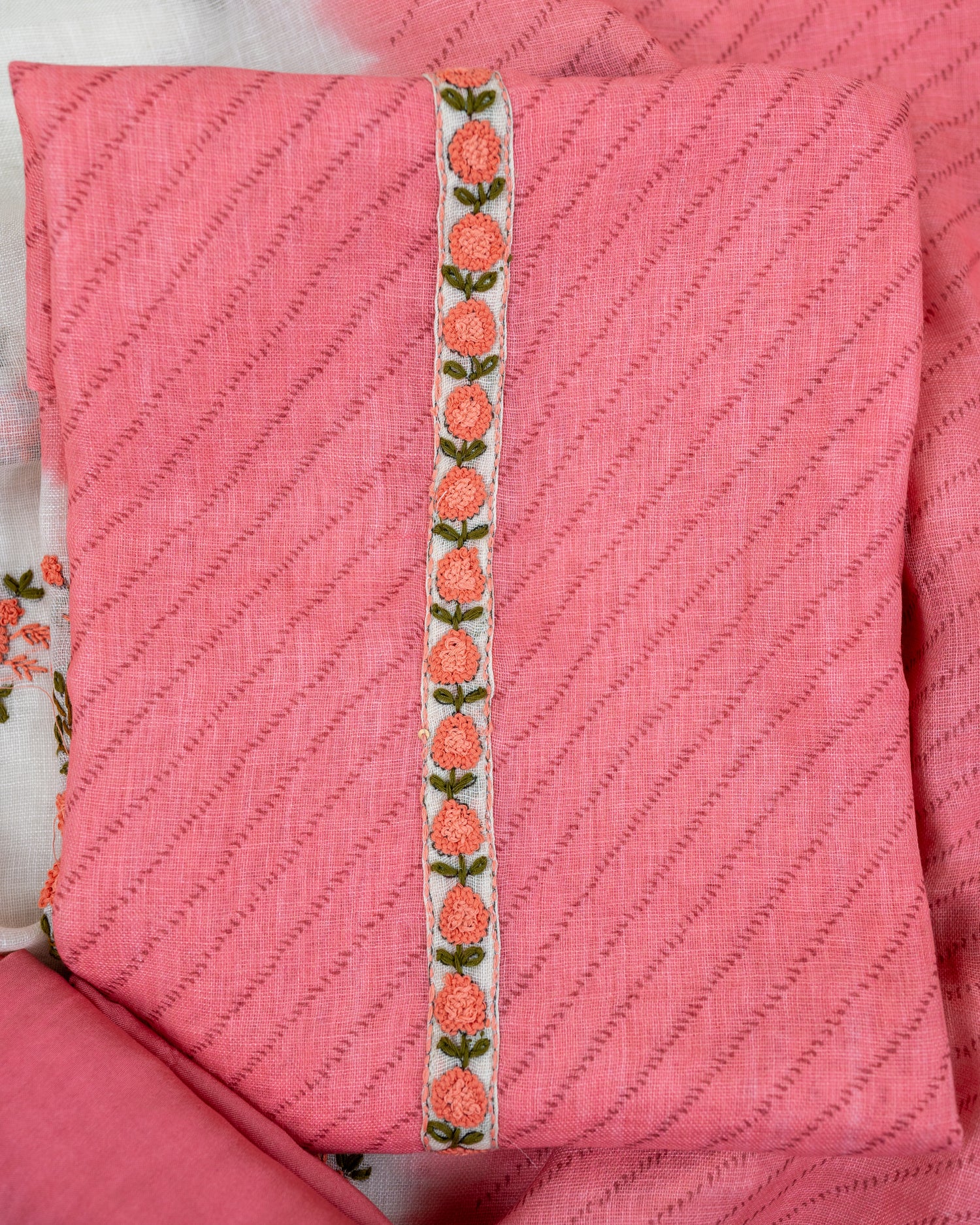 BAGH-Unstitched Linen Tissue Suit Set