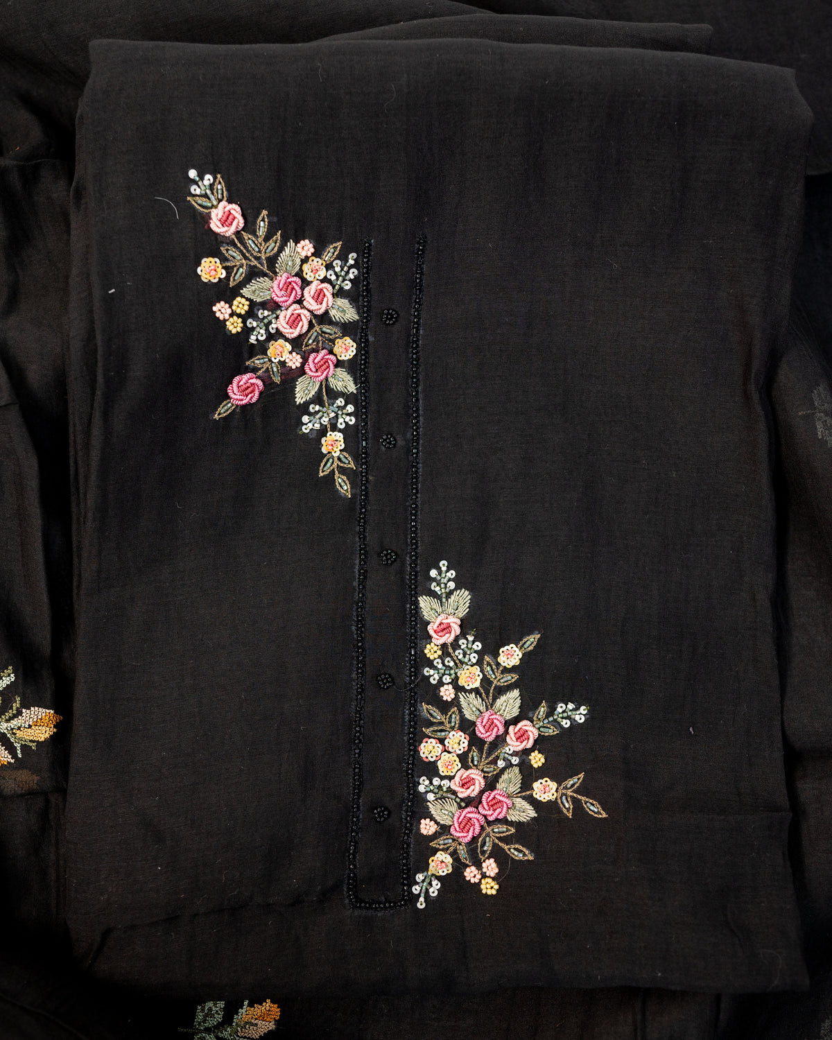 KHUMAAR-Unstitched Mul-Chanderi Suit Set