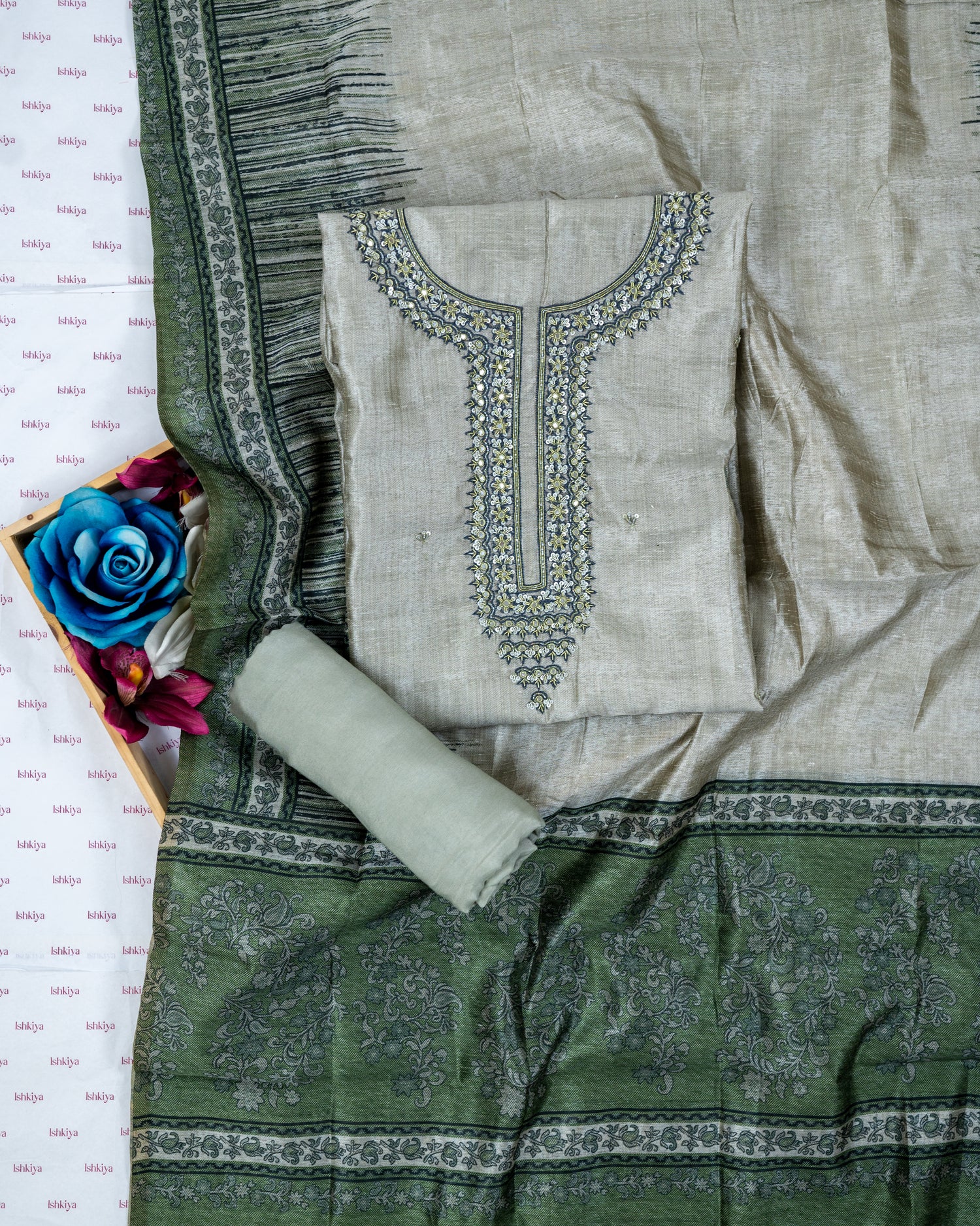 RAAZ-Unstitched Linen Suit Set