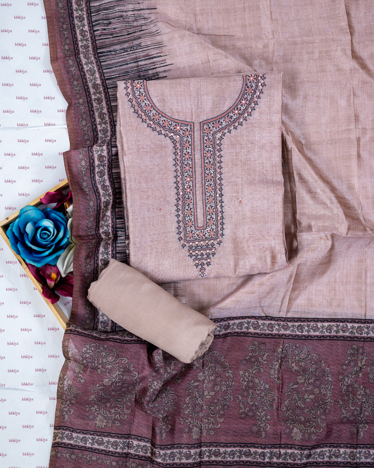 RAAZ-Unstitched Linen Suit Set