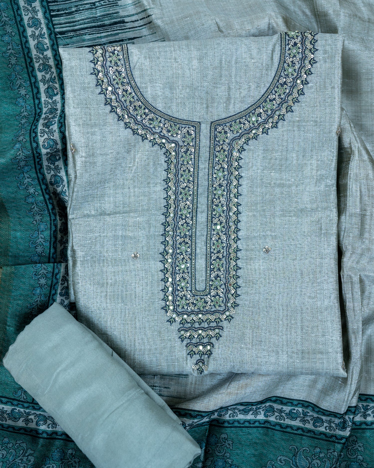 RAAZ-Unstitched Linen Suit Set