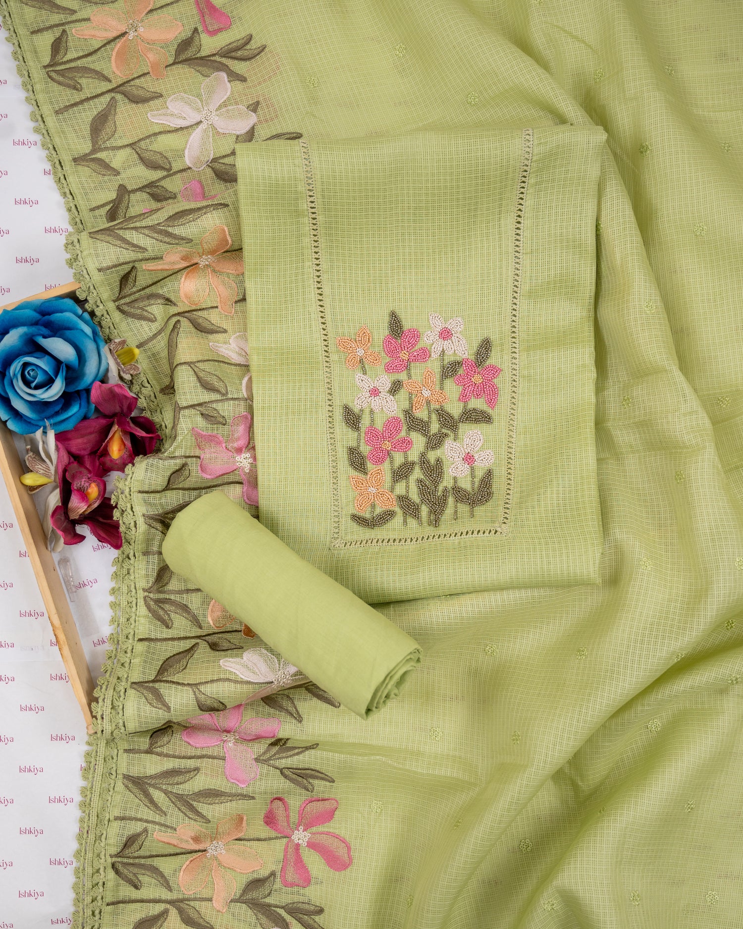 RANG-Unstitched Kota Suit Set