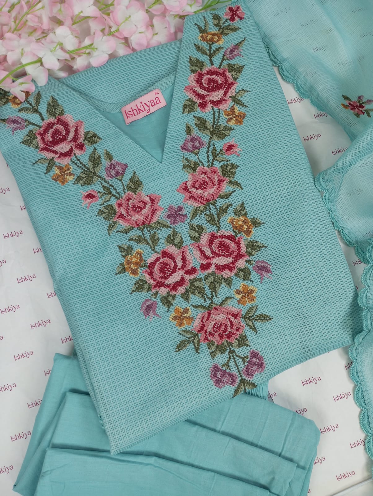 MAHNOOR-Stitched Suit Set