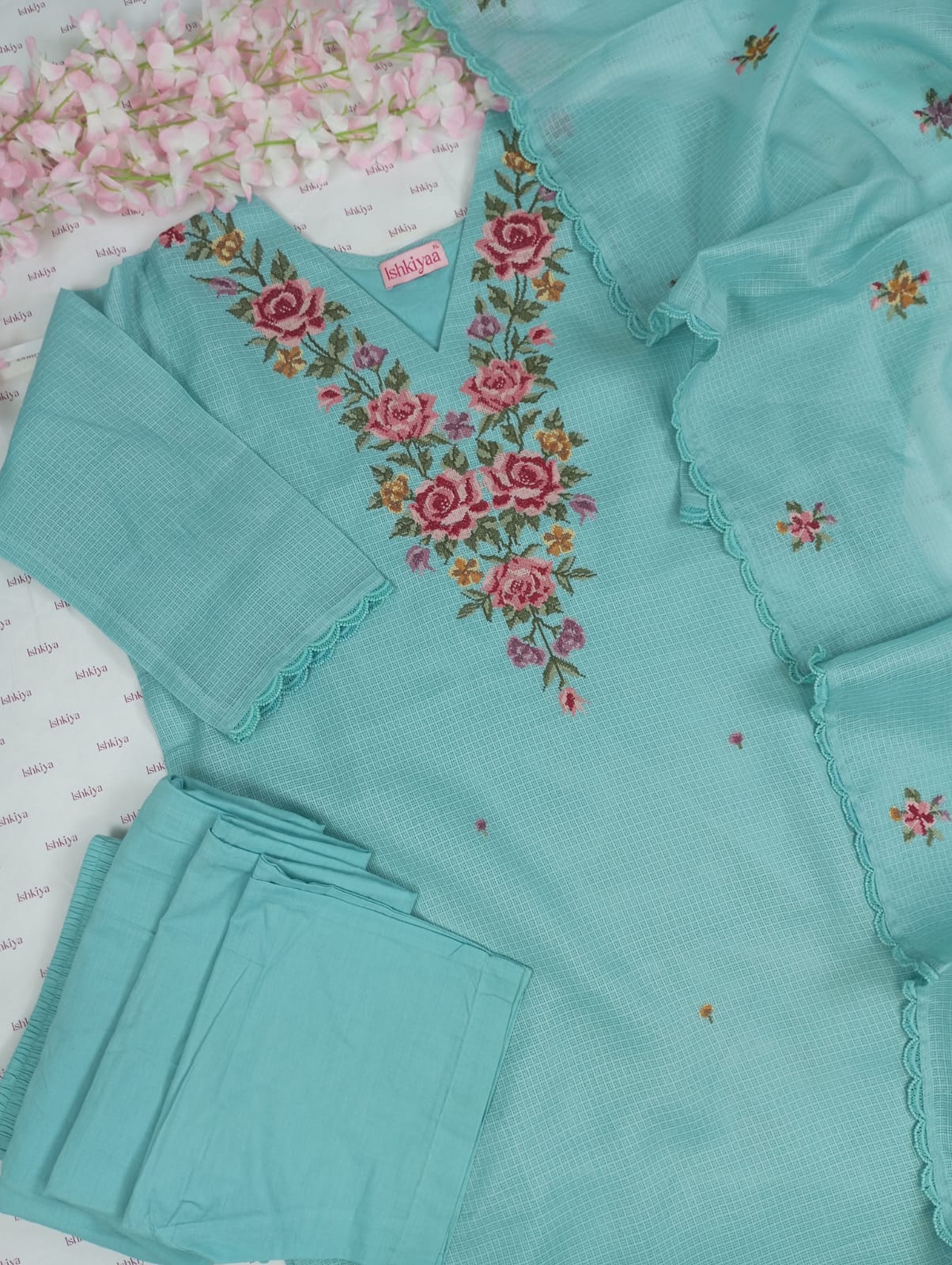 MAHNOOR-Stitched Suit Set