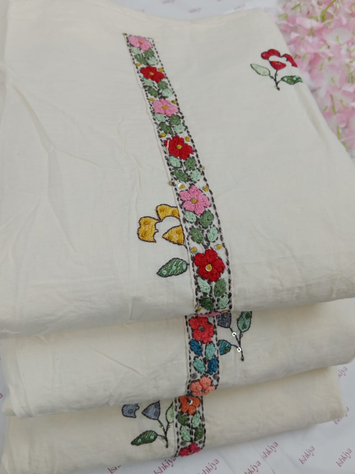 SHAFAQ-Unstitched Mul-Cotton Suit Set