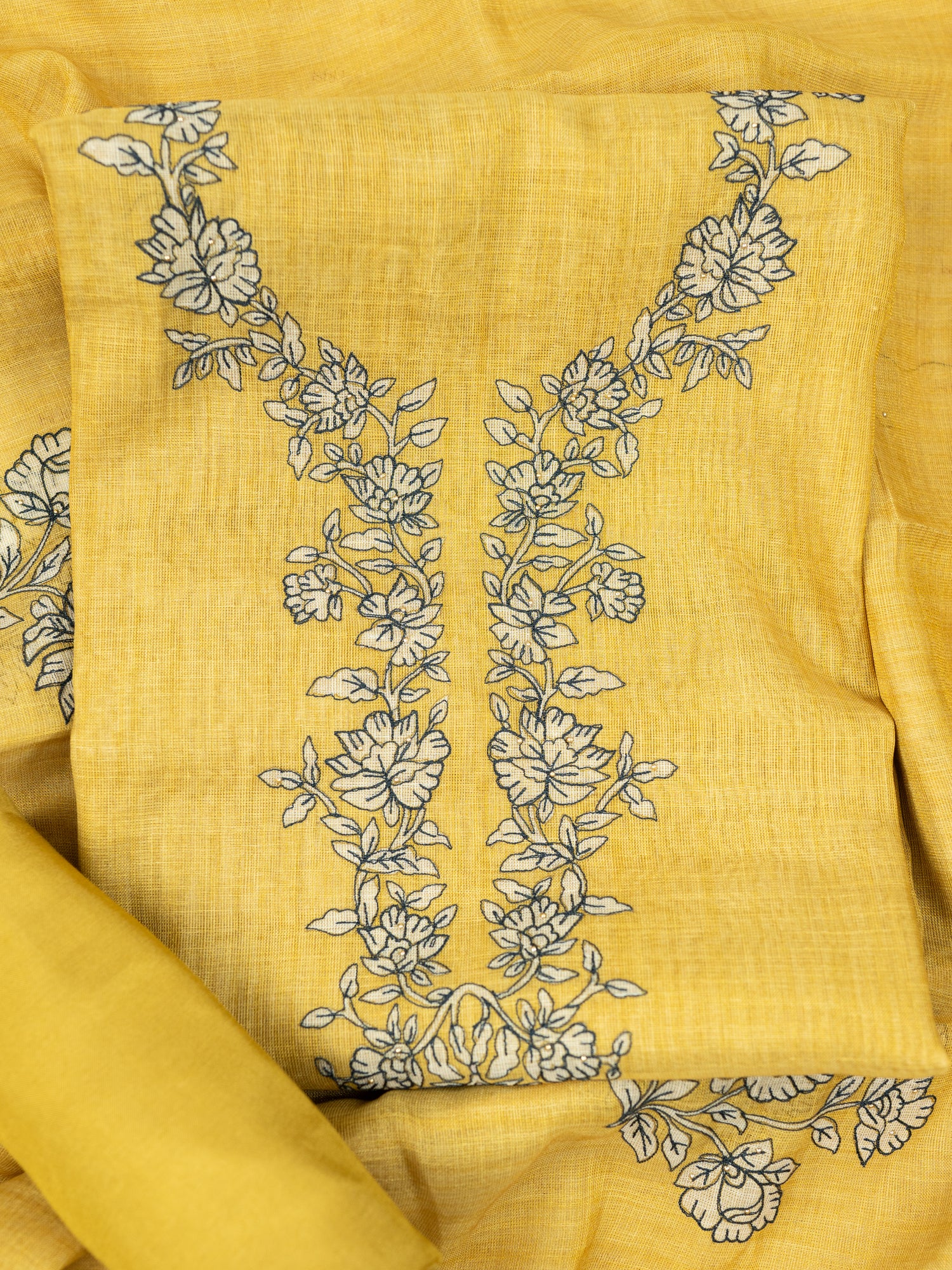 ZOYA-Unstitched Linen Tissue Suit Set