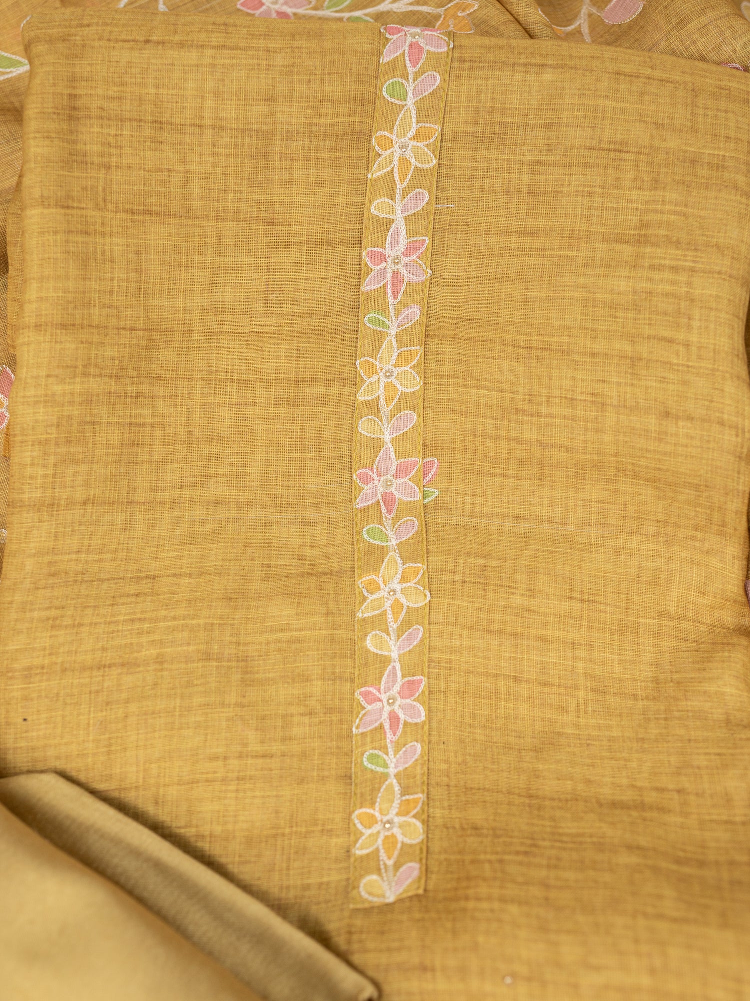 SEHR-Unstitched Linen Tissue Suit Set