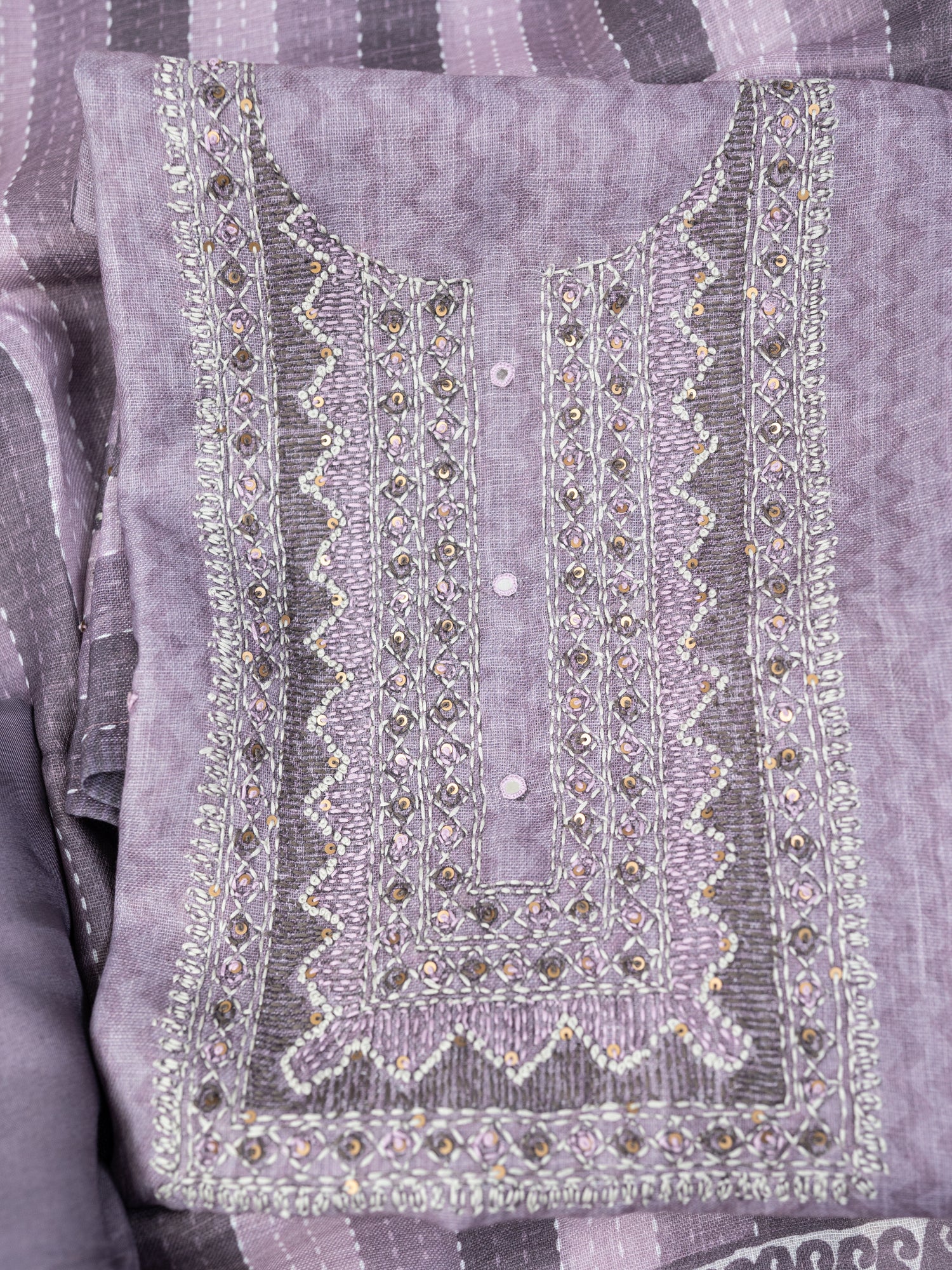 ELAAF-Unstitched Linen Tissue Suit Set
