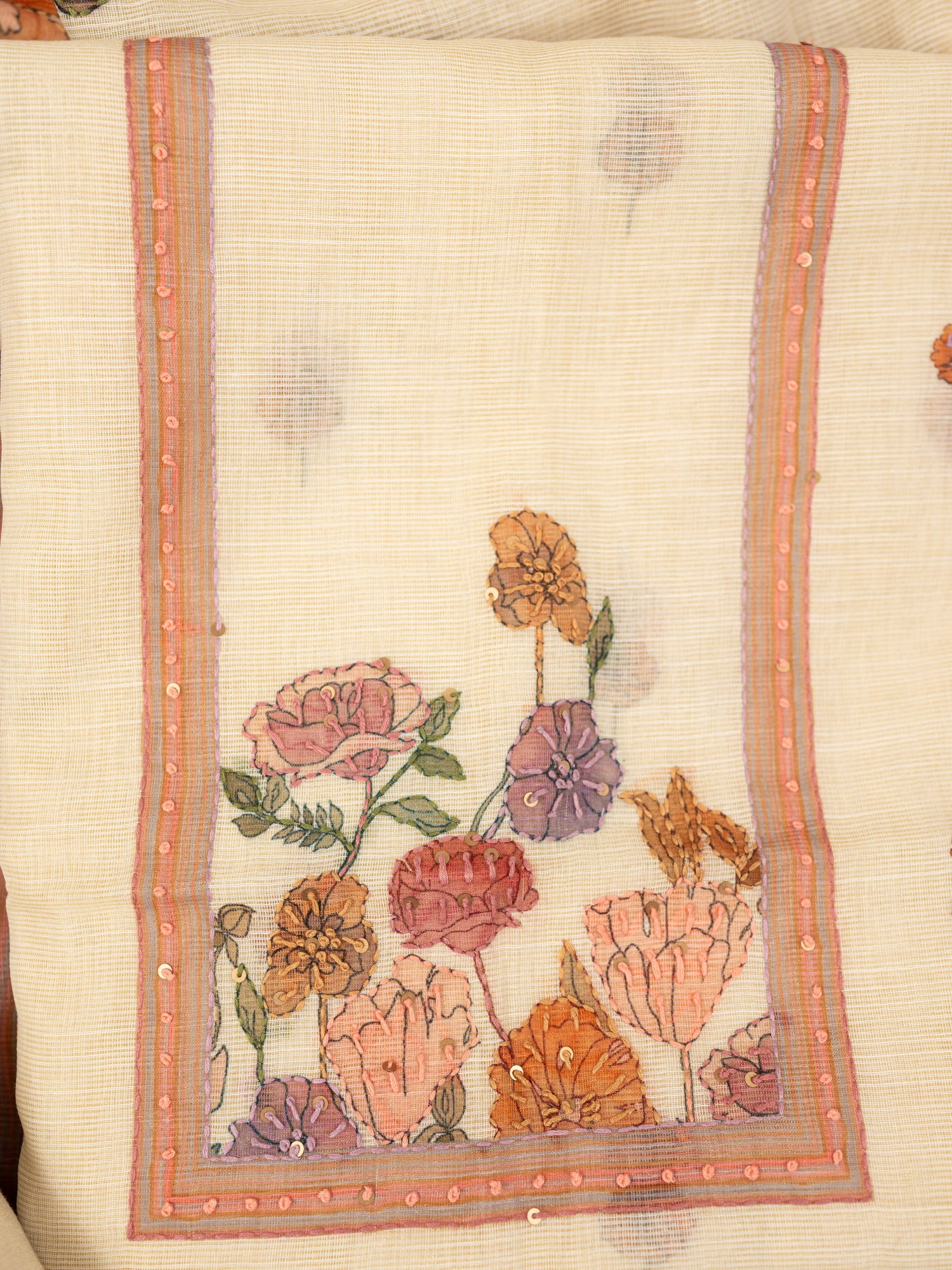 ABEER-Unstitched Linen Tissue Suit Set