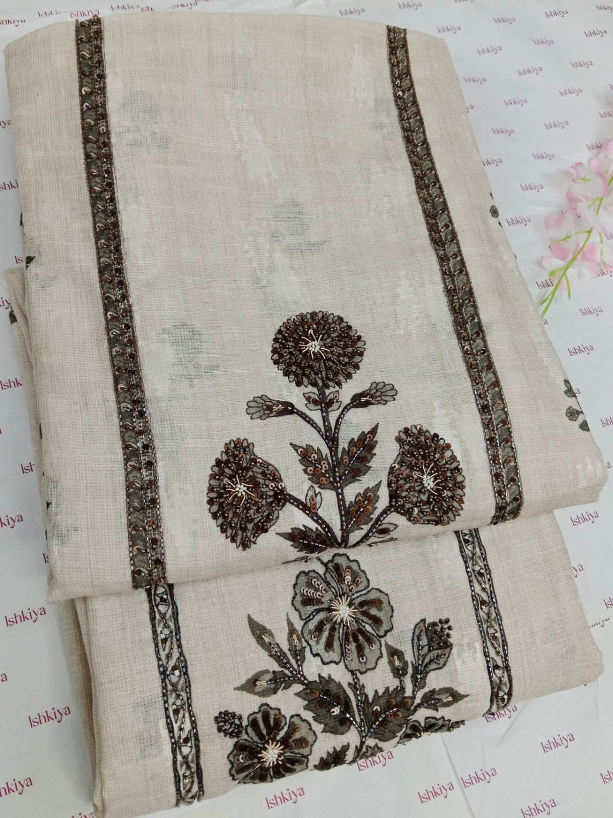 CHANDNI-Unstitched Kota Doriya Suit Set