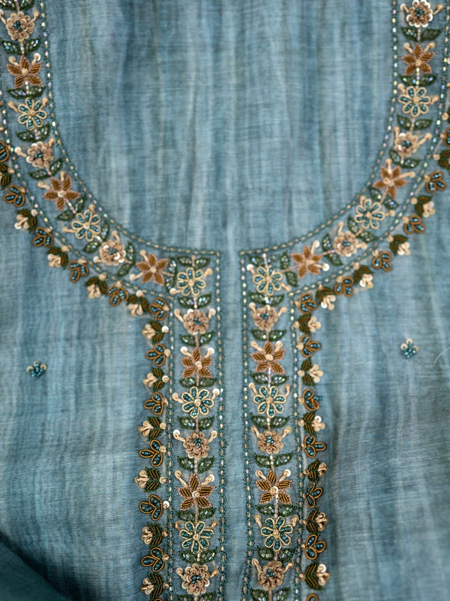 ZARAF-Unstitched Linen Tissue Suit Set