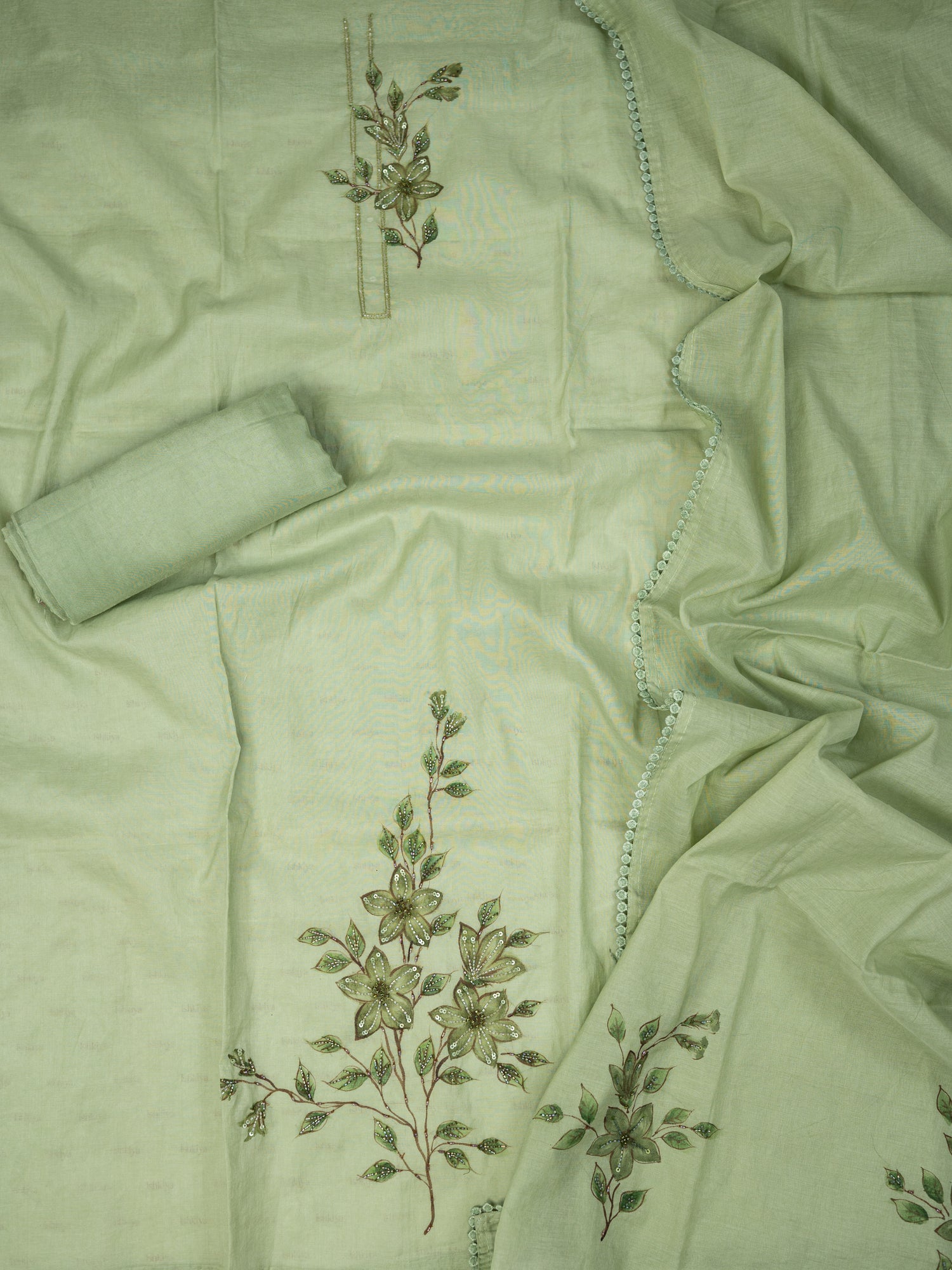 RANJHA-Unstitched Mul-Chanderi Suit Set