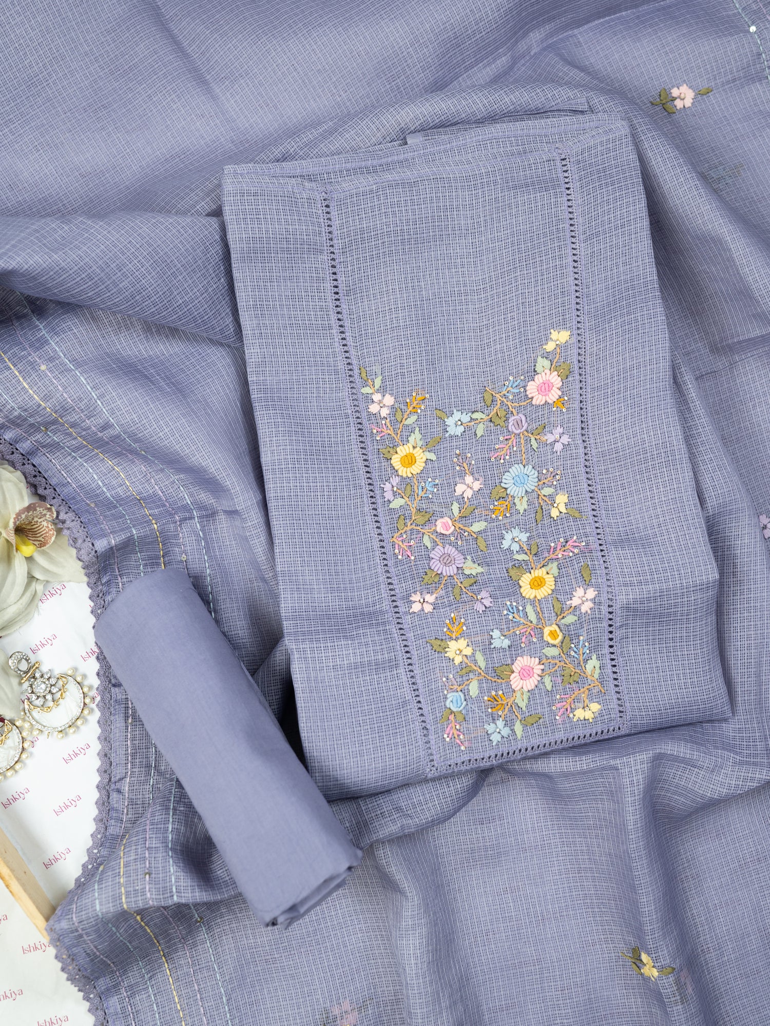 AYRA-Unstitched Kota Suit Set