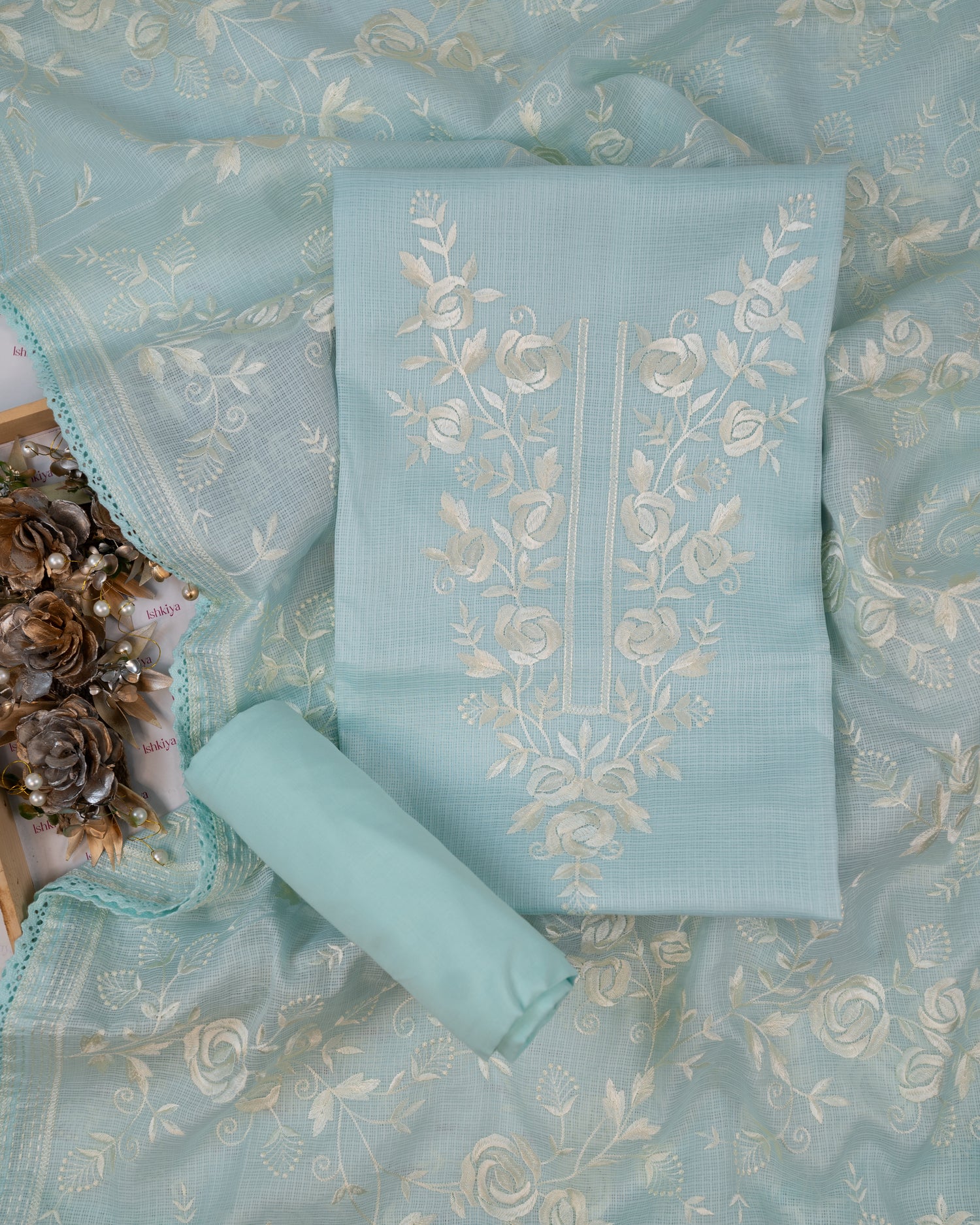 INARA-Unstitched Kota Suit Set
