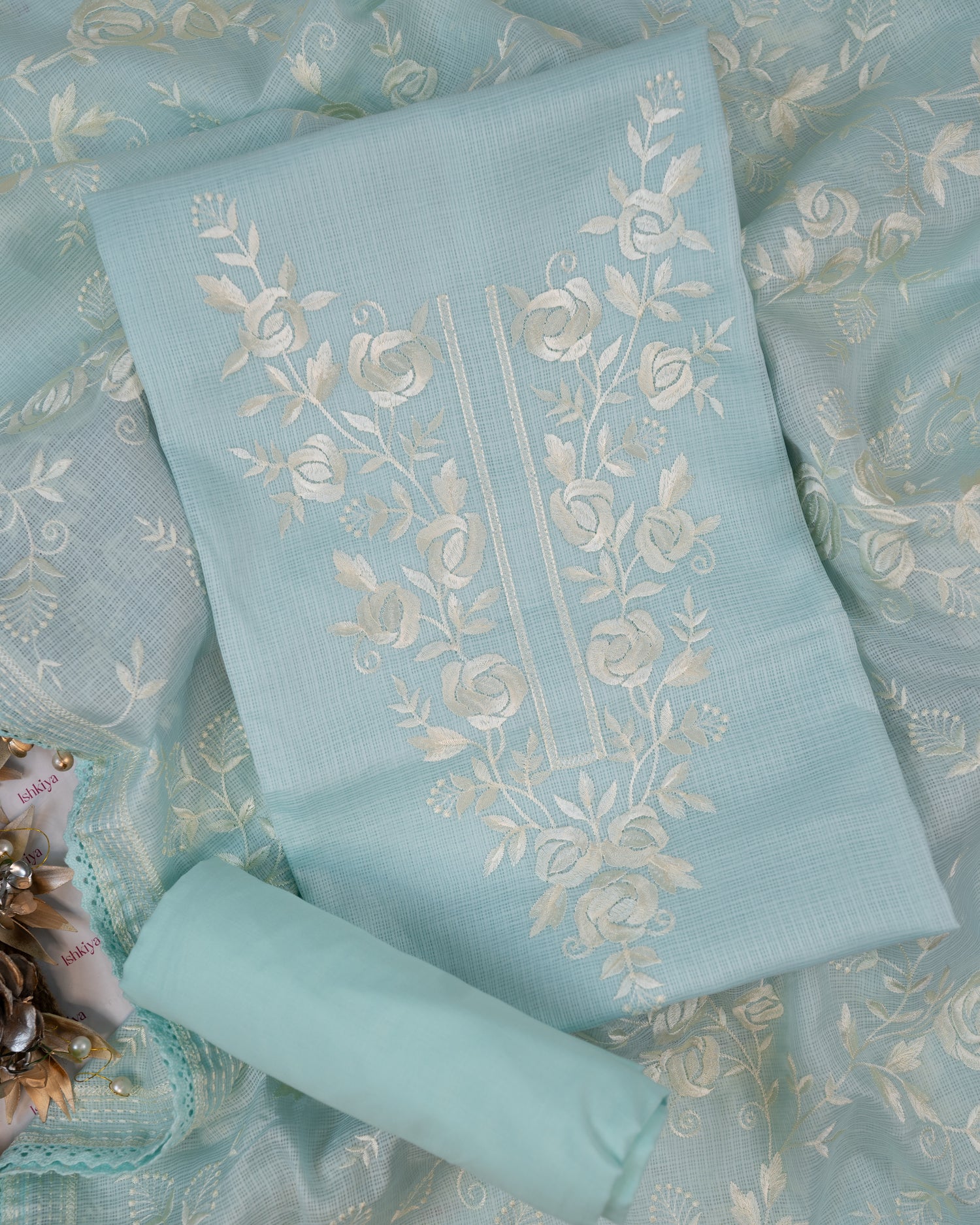INARA-Unstitched Kota Suit Set