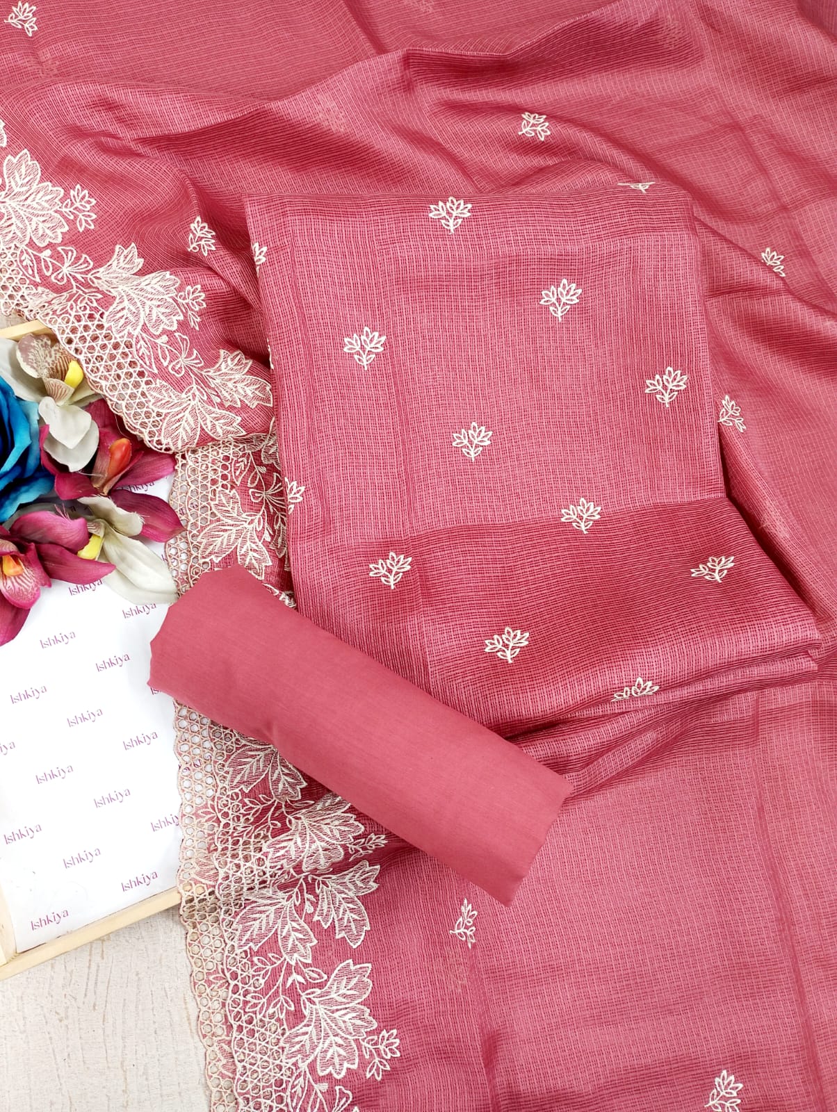 MAHARU-Unstitched Kota Suit Set