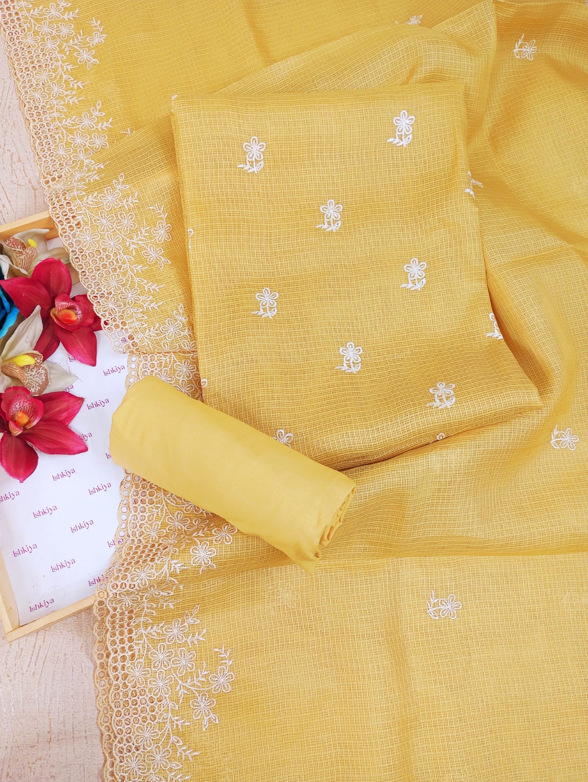 SAAZ-Unstitched Kota Suit Set