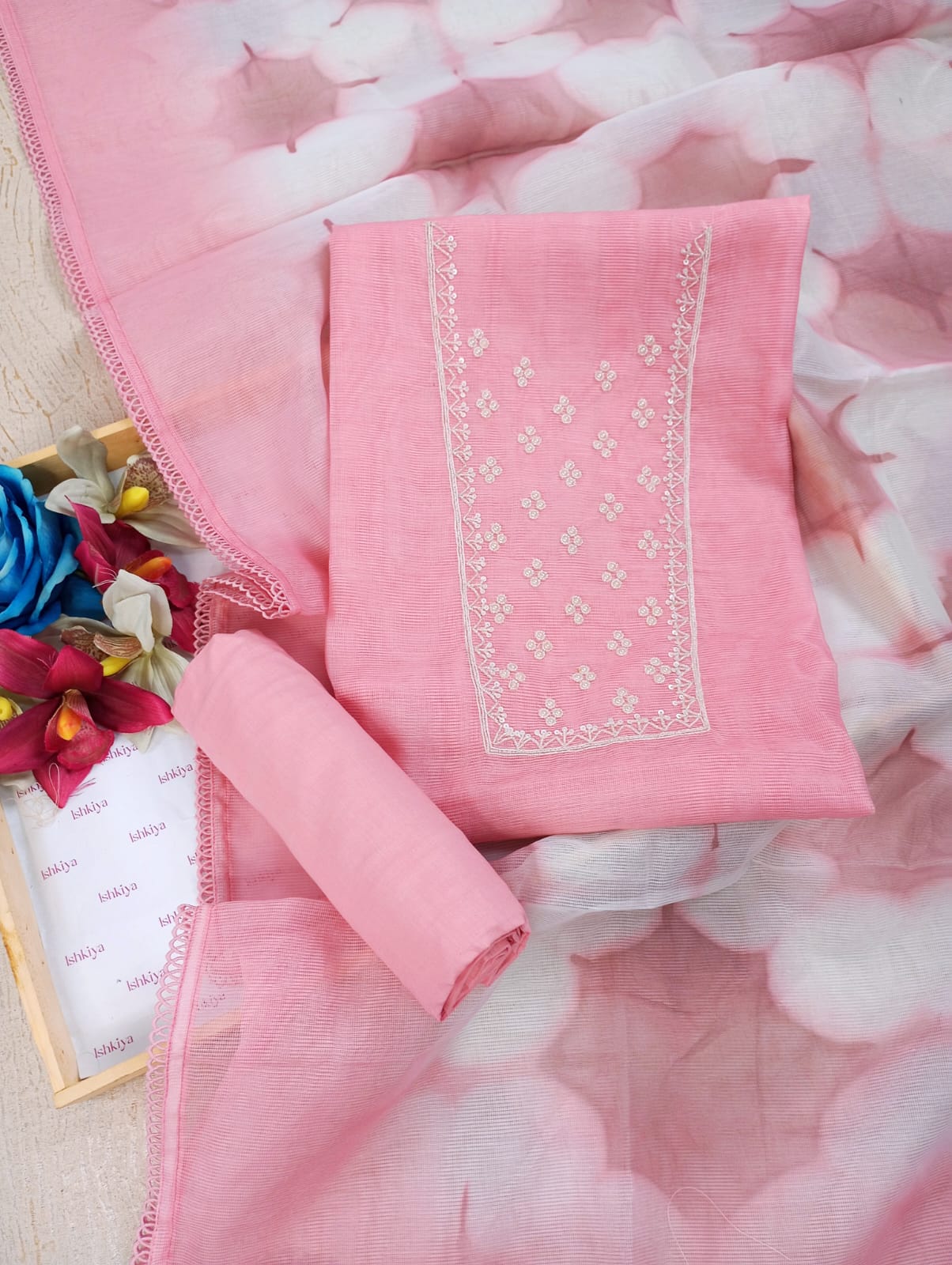 NOOR-E-GUL-Unstitched Kota Suit Set