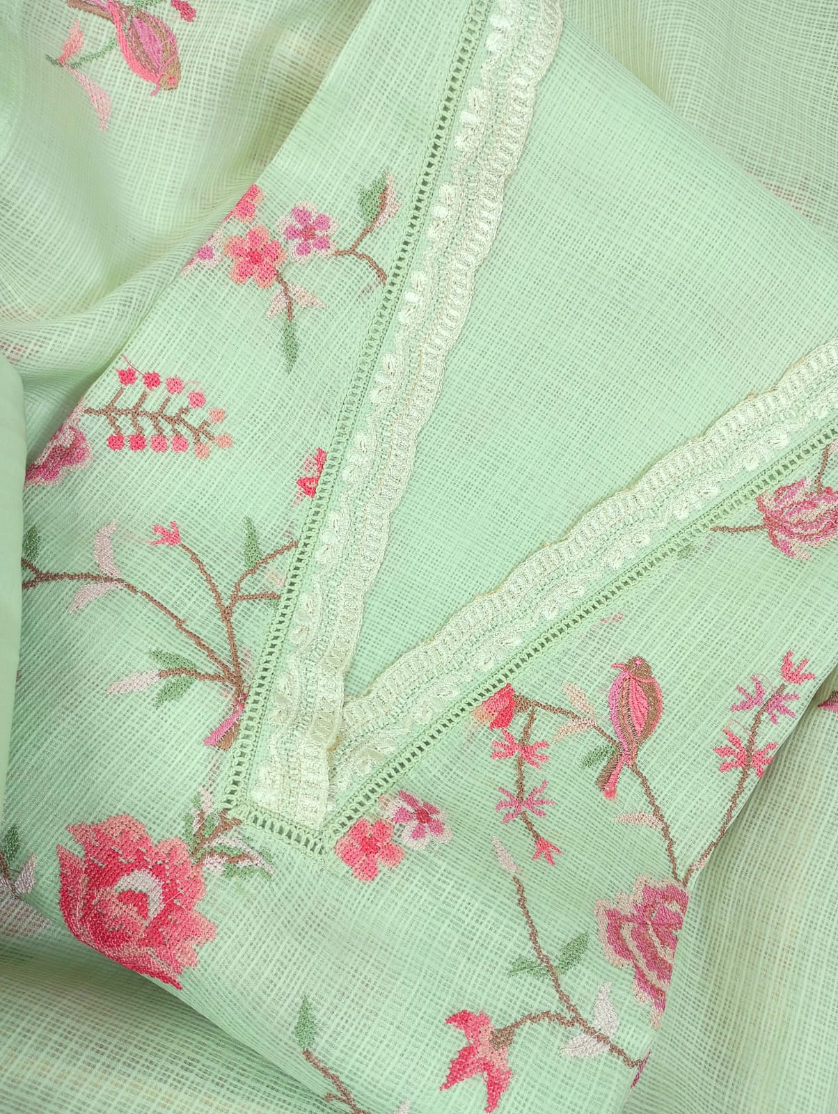 RAUNAQ-Unstitched Kota Suit Set