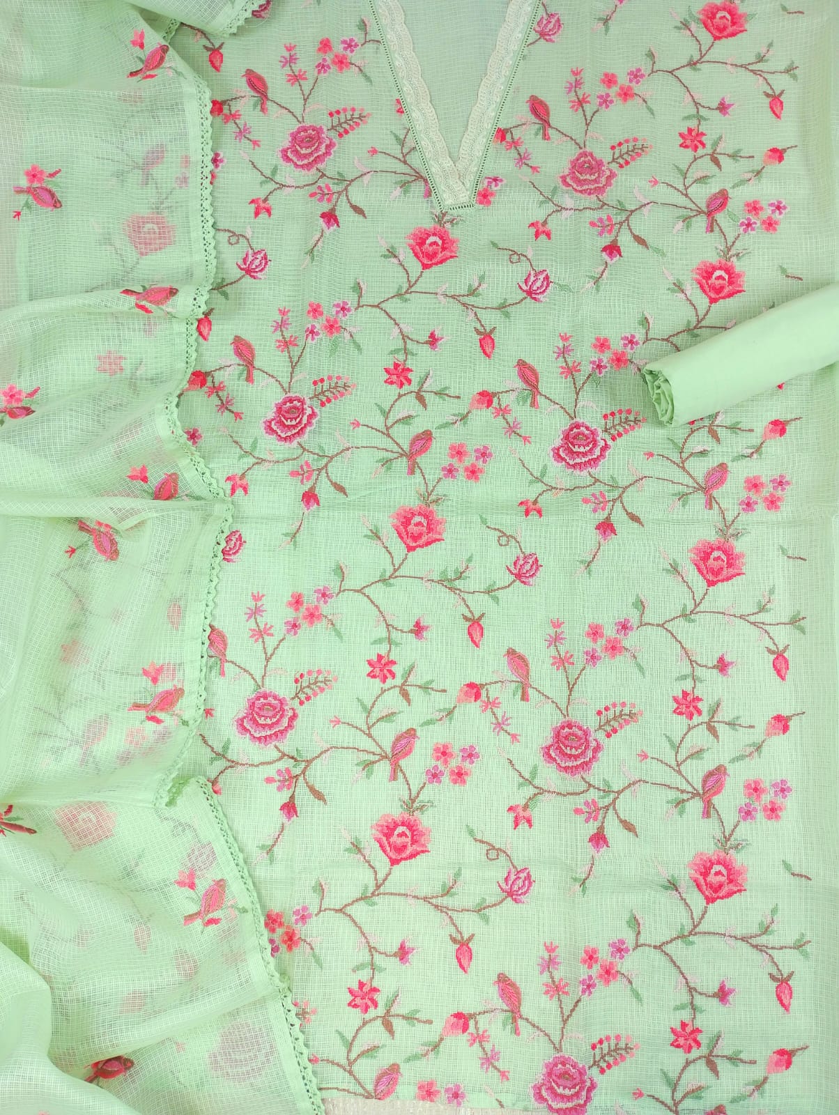 RAUNAQ-Unstitched Kota Suit Set