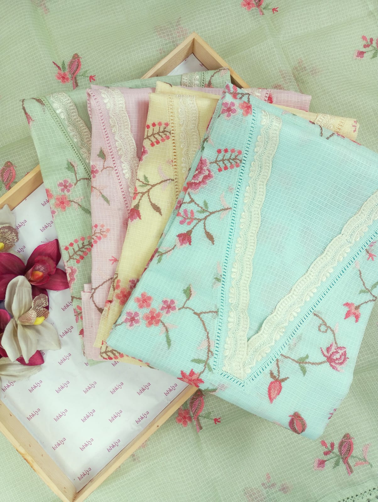 RAUNAQ-Unstitched Kota Suit Set