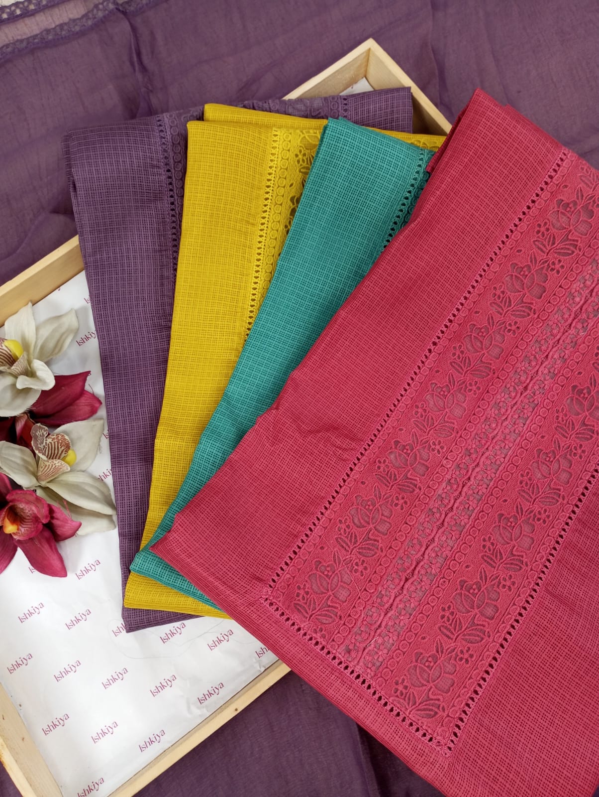 NAAZ-Unstitched Kota Suit Set