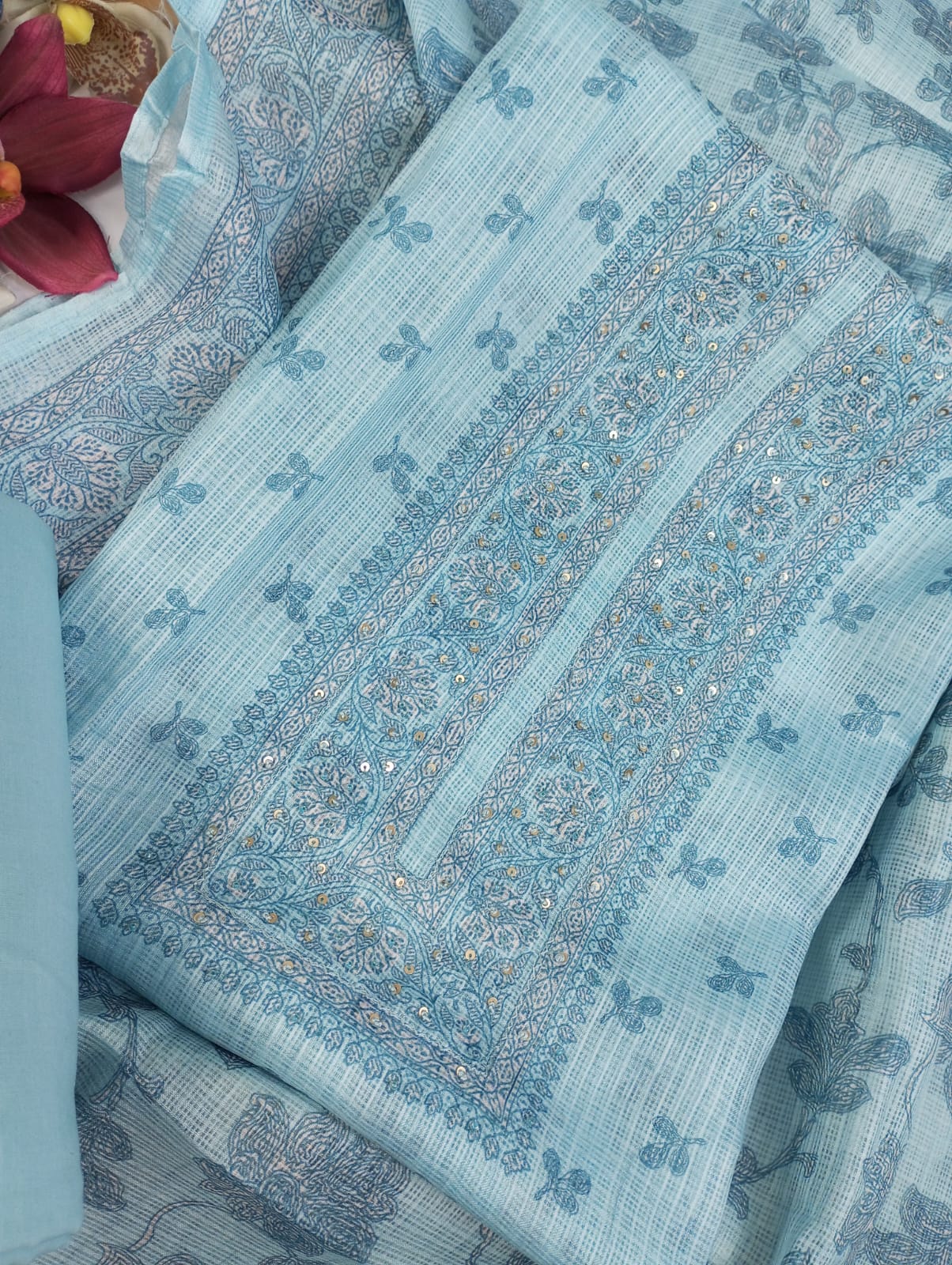 LEHAR-Unstitched Kota Suit Set
