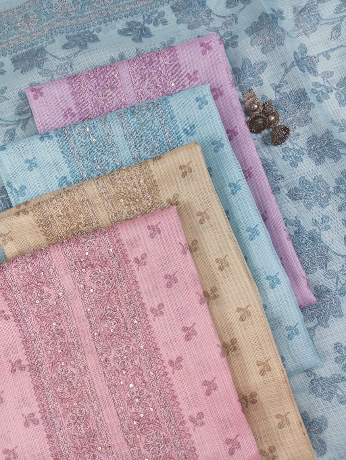 LEHAR-Unstitched Kota Suit Set