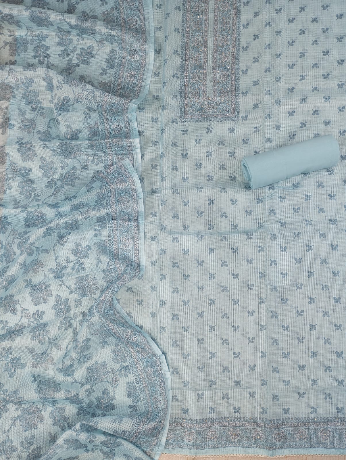 LEHAR-Unstitched Kota Suit Set