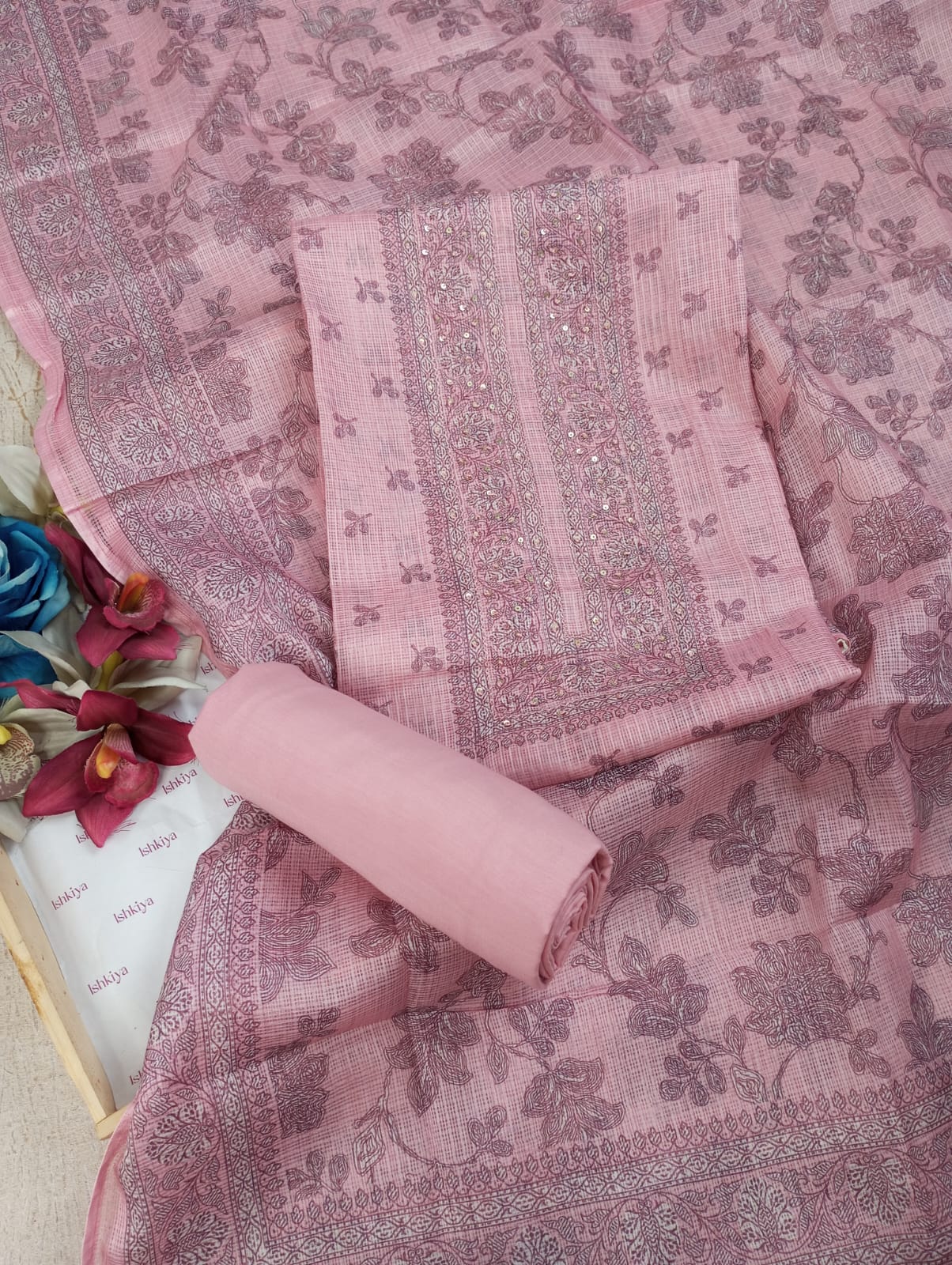 LEHAR-Unstitched Kota Suit Set