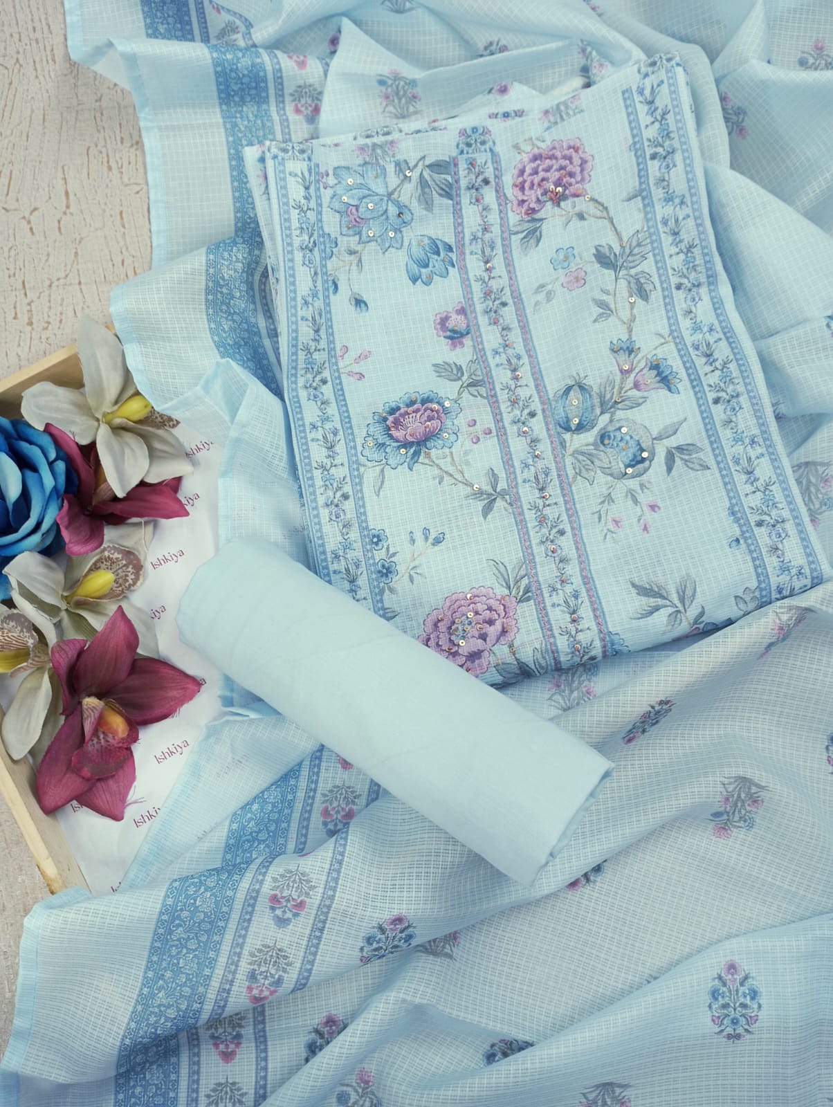 GUL-O-GULZAR-Unstitched Kota Suit Set
