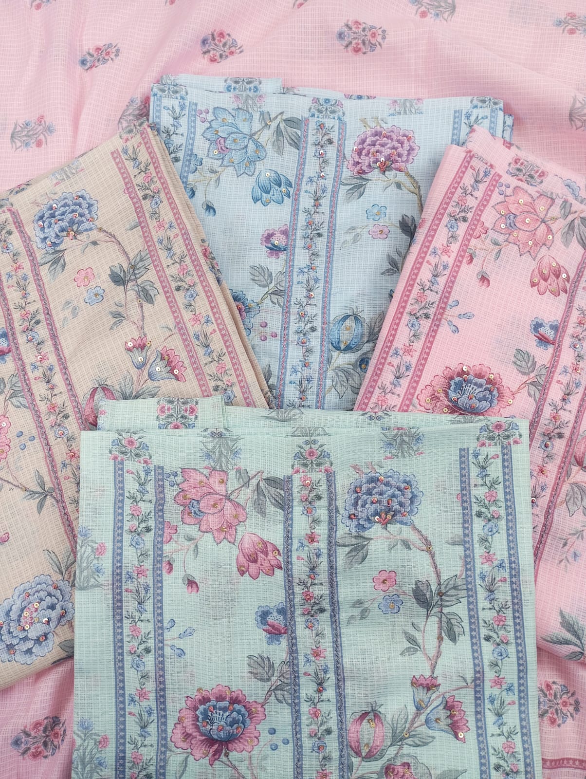 GUL-O-GULZAR-Unstitched Kota Suit Set