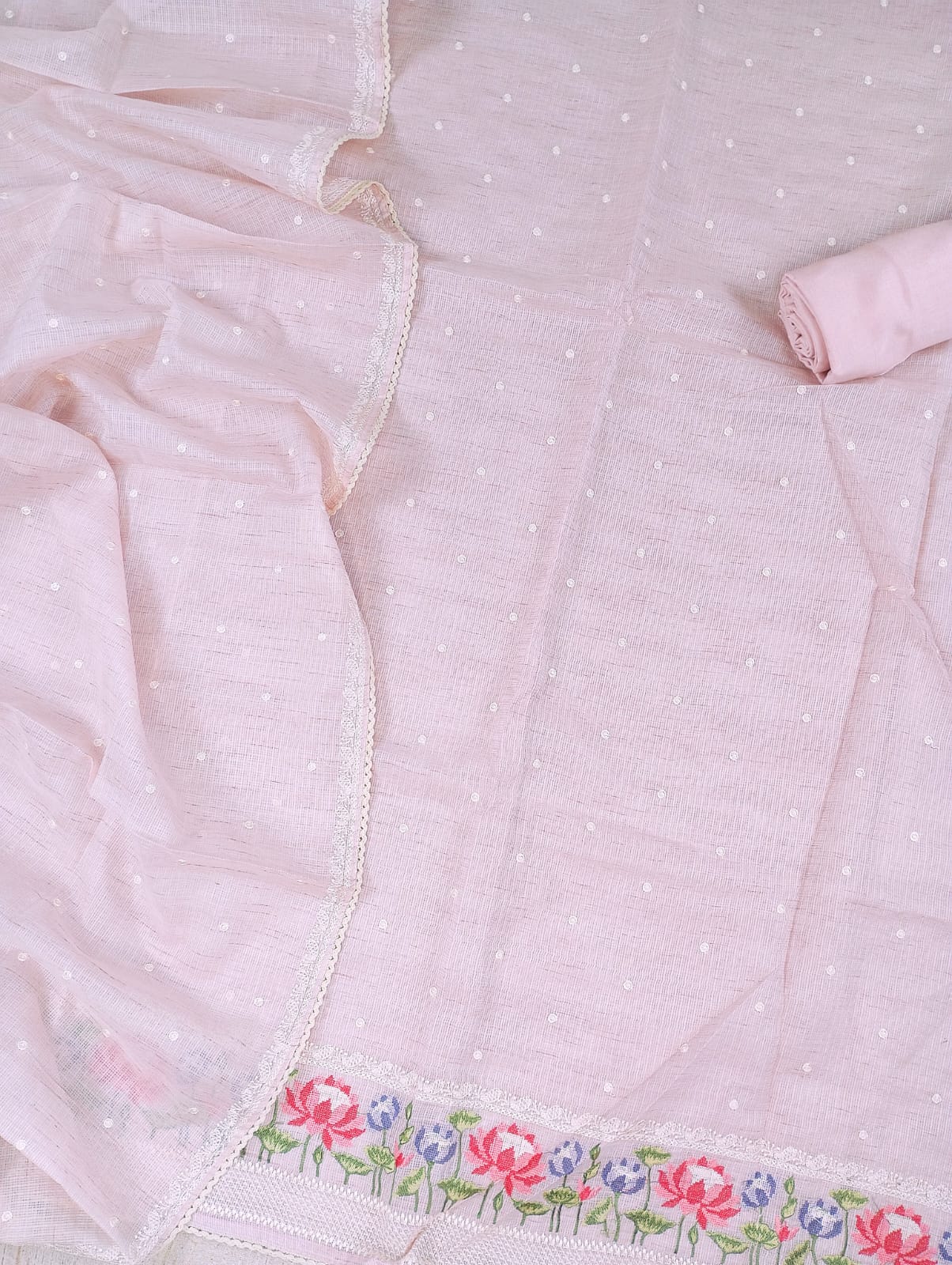 BAHAAR-Unstitched Kota Suit Set