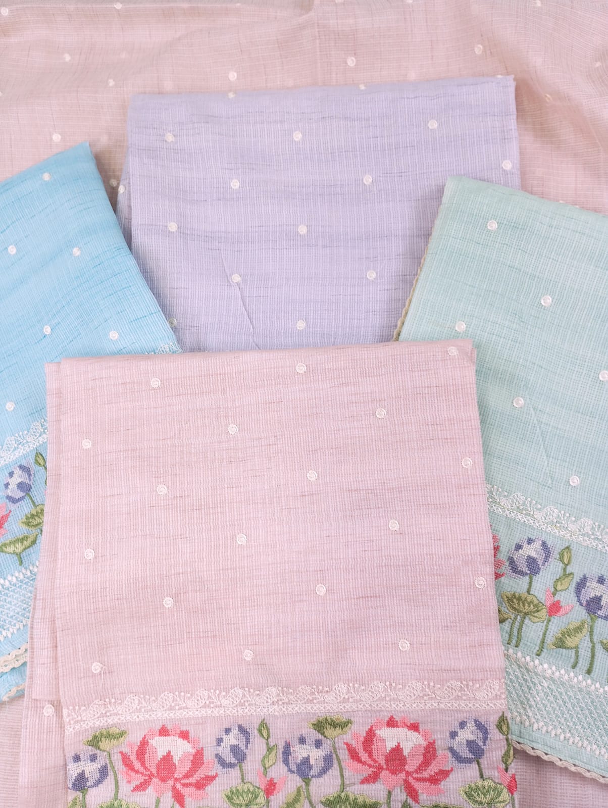 BAHAAR-Unstitched Kota Suit Set