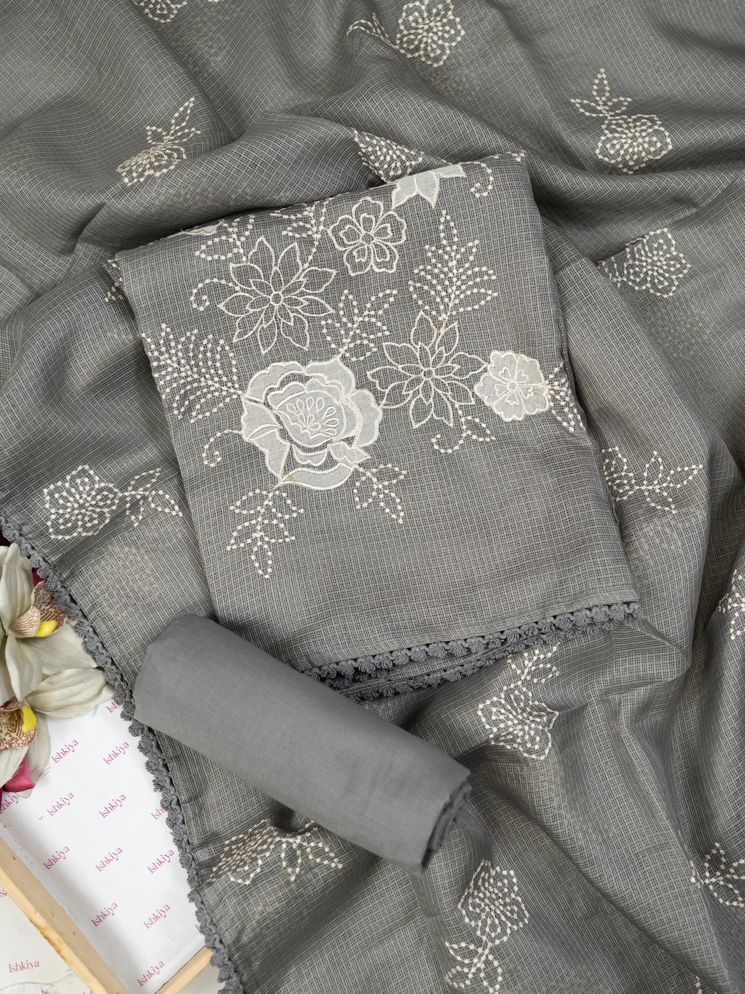 ILHAM-Unstitched Kota Suit Set