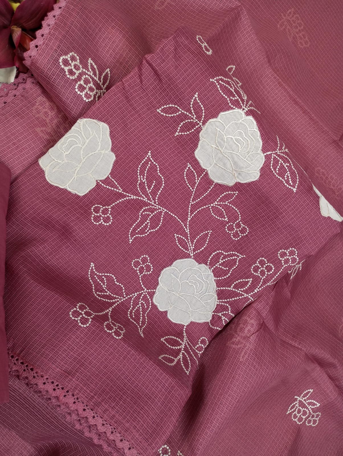 ROSHNI-Unstitched Kota Suit Set