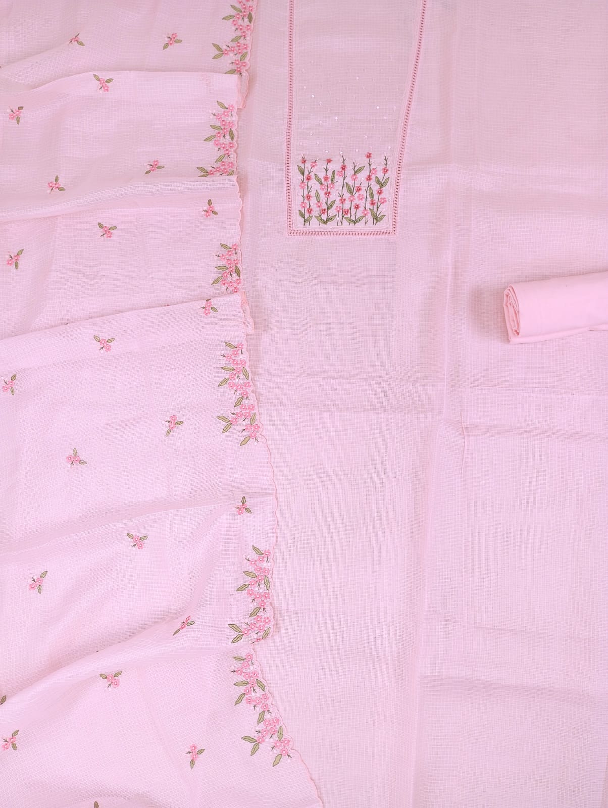 SUROOR-Unstitched Kota Suit Set