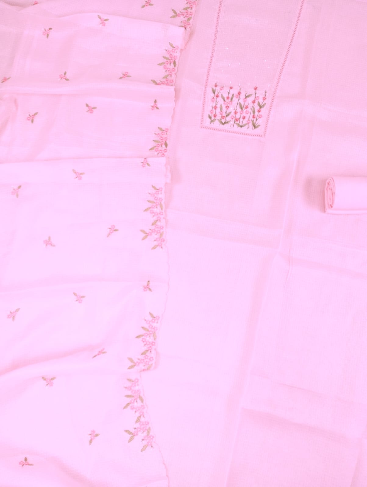 SUROOR-Unstitched Kota Suit Set