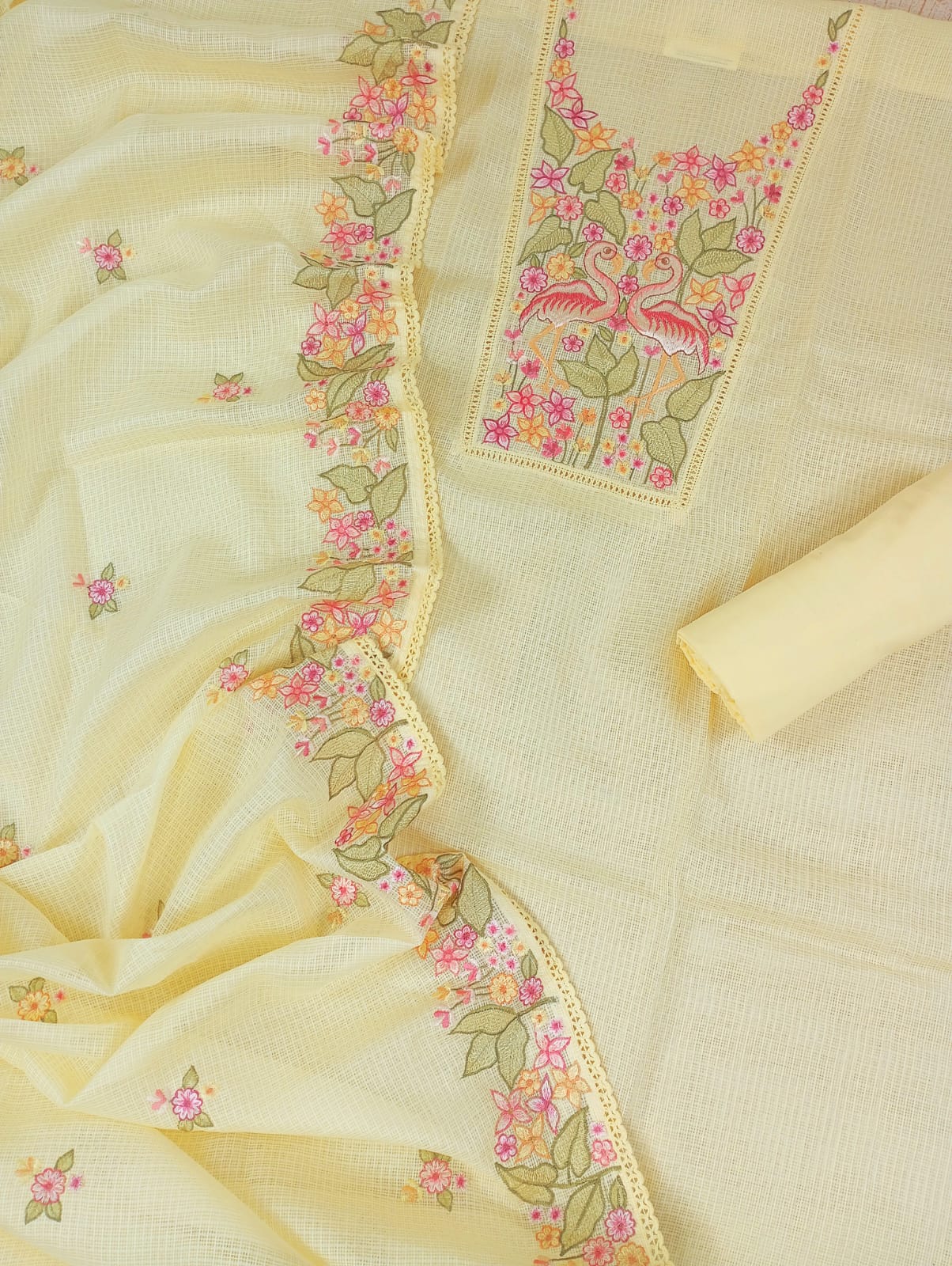 GULBAGH-PISTA GREEN KOTA SUIT SET