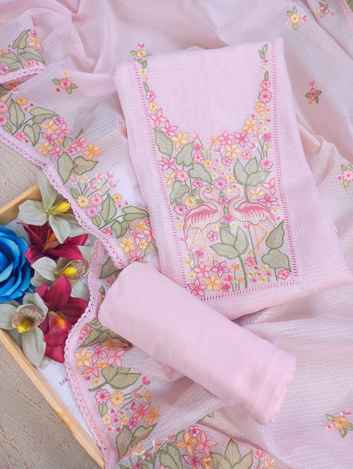 GULBAGH-PISTA GREEN KOTA SUIT SET
