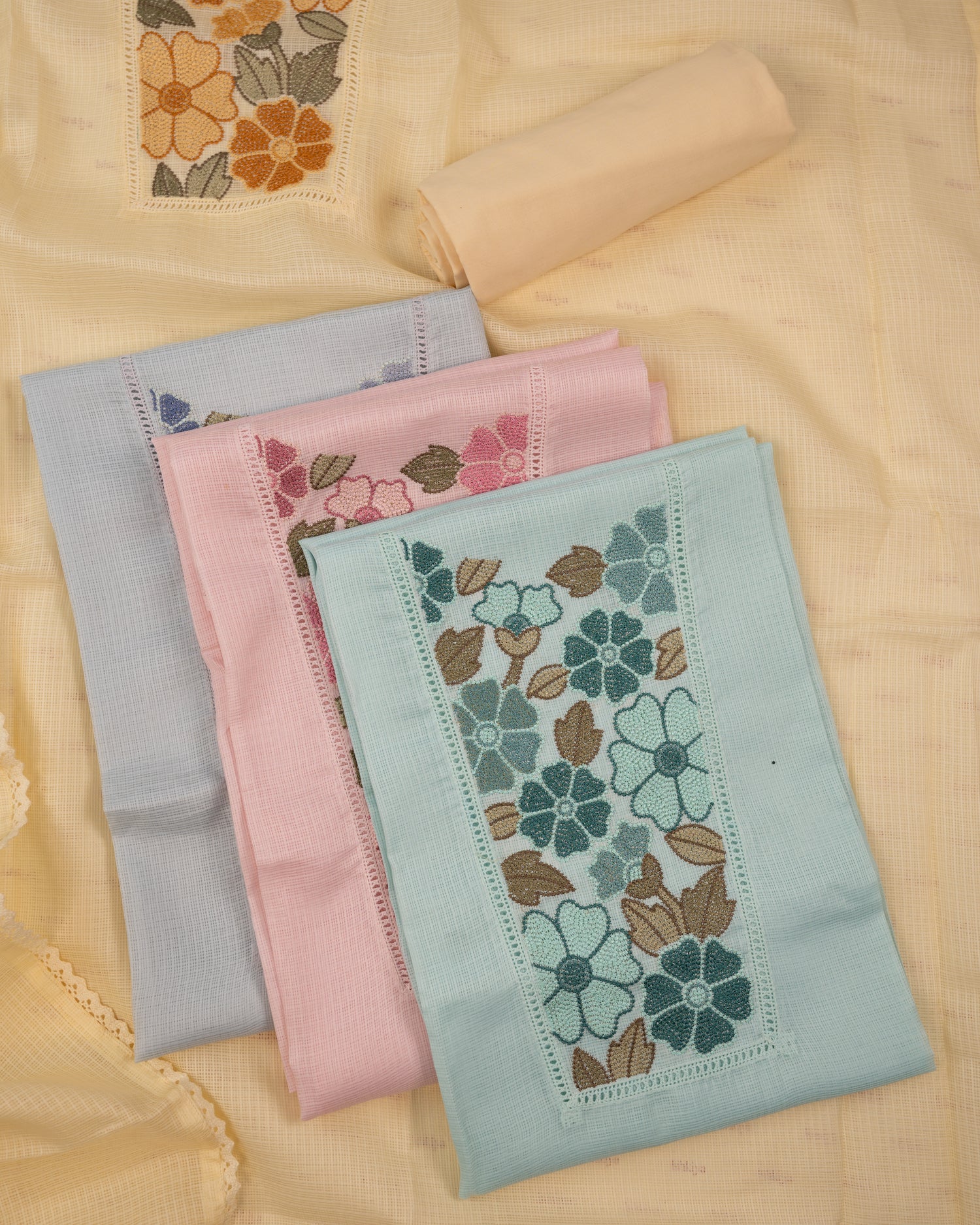 SURMA-Unstitched Kota Suit Set