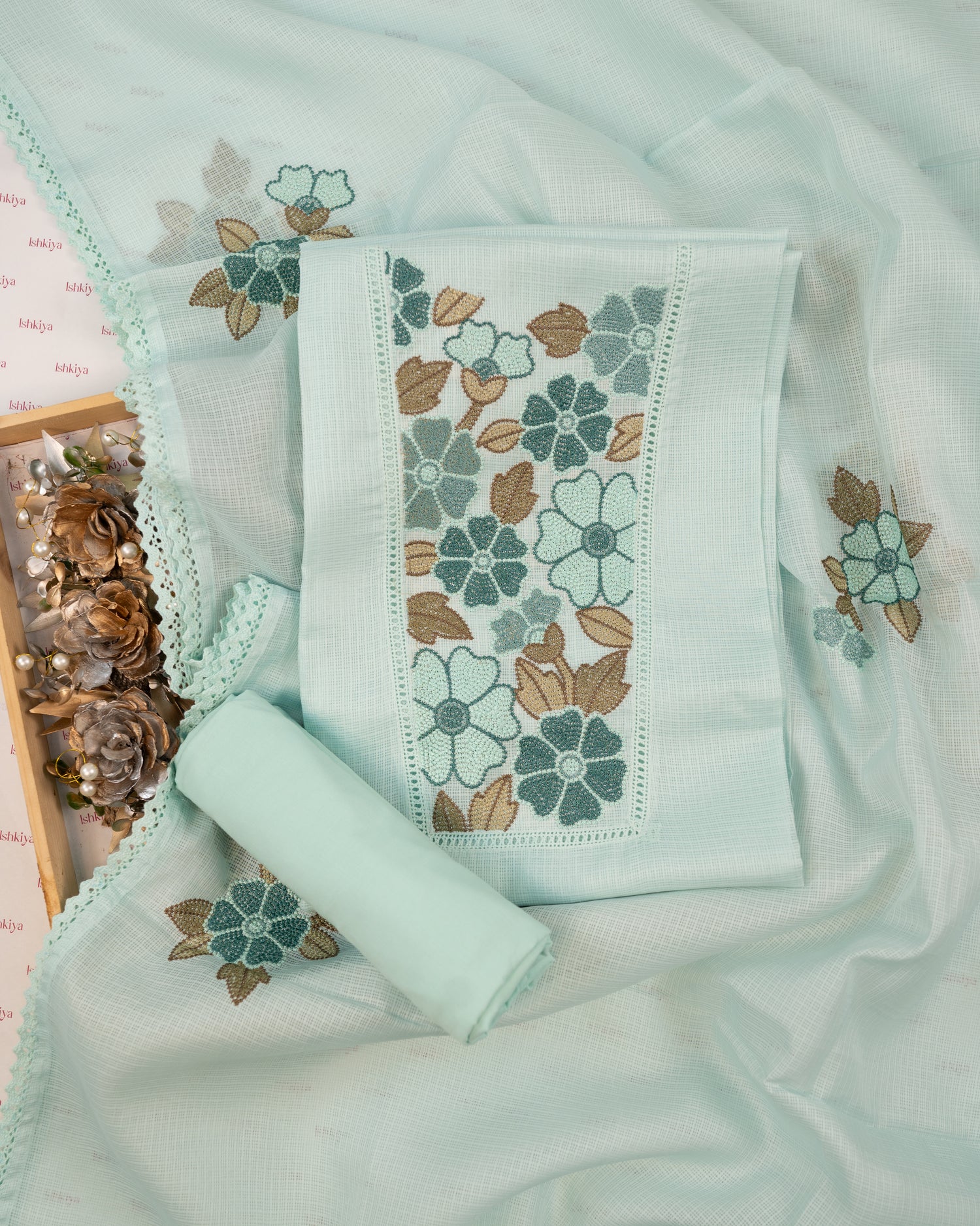 SURMA-Unstitched Kota Suit Set