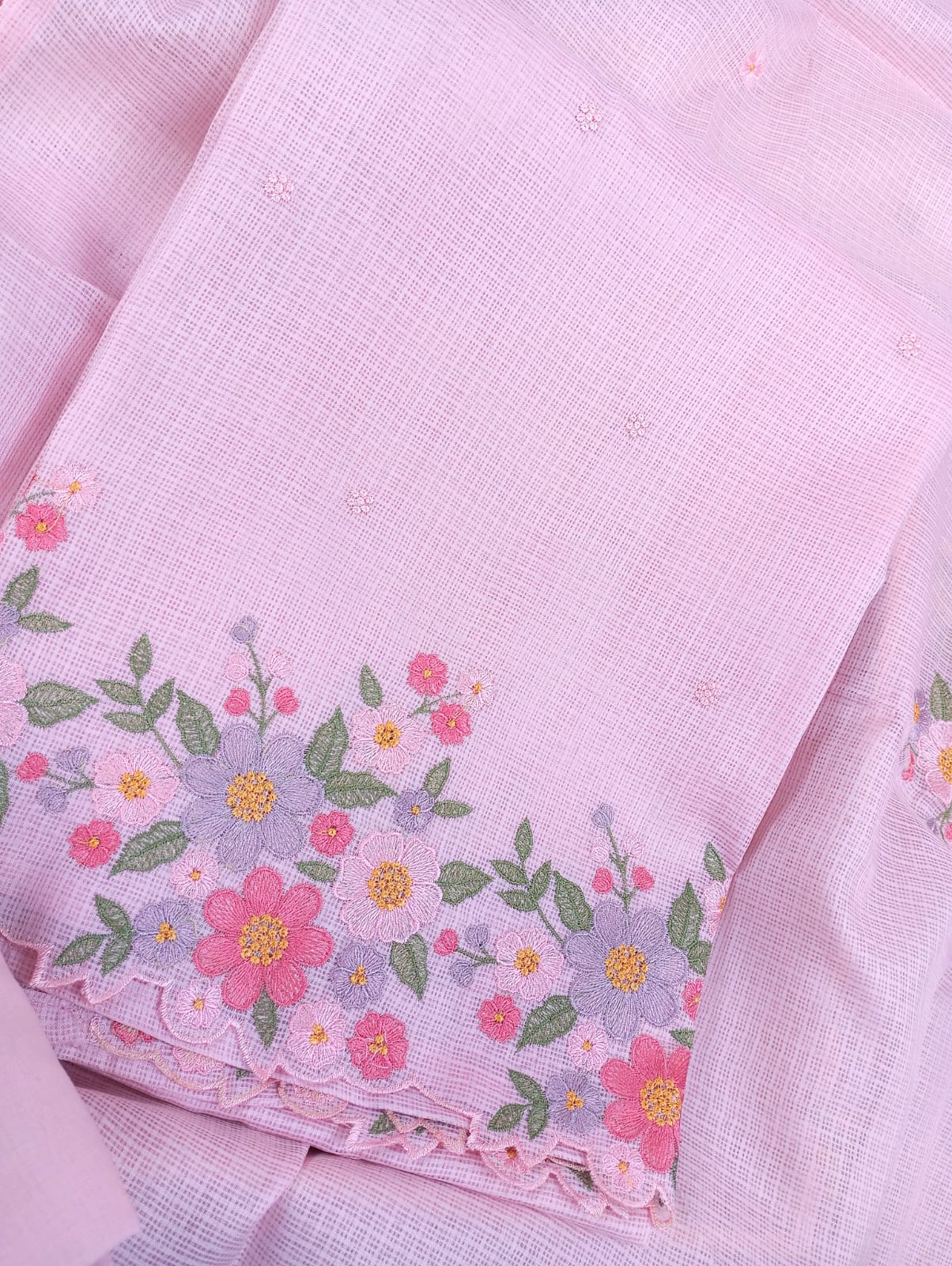 CHAMAK-Unstitched Kota Suit Set