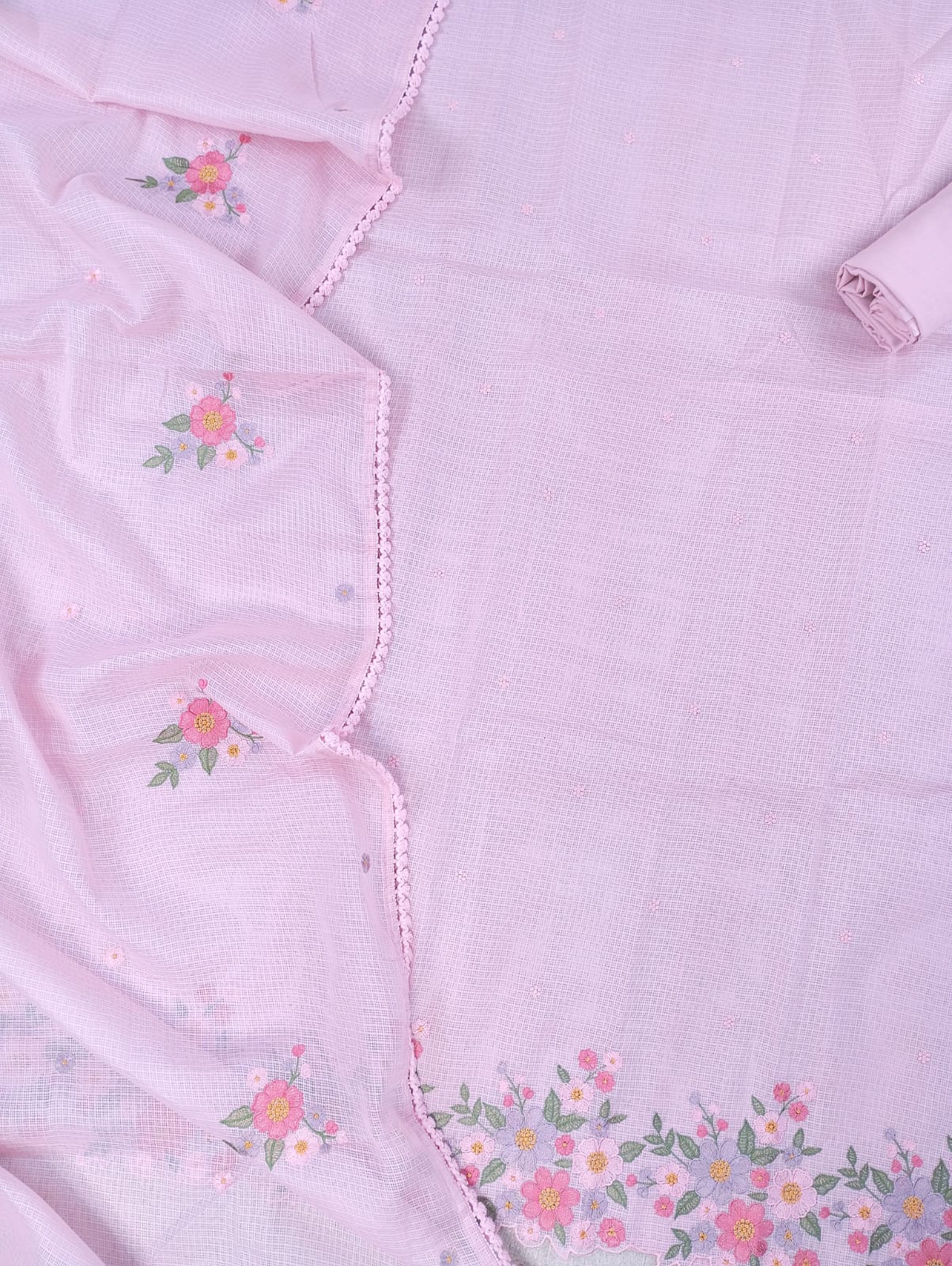 CHAMAK-Unstitched Kota Suit Set