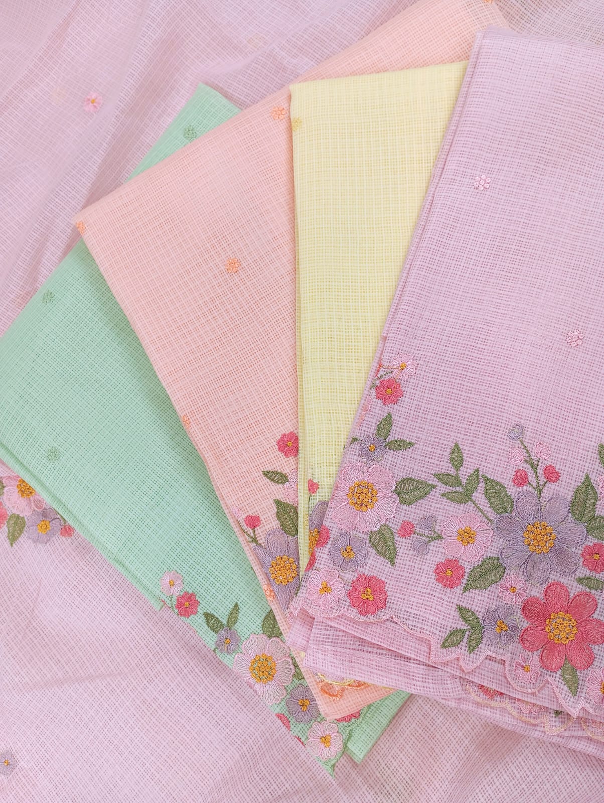 CHAMAK-Unstitched Kota Suit Set