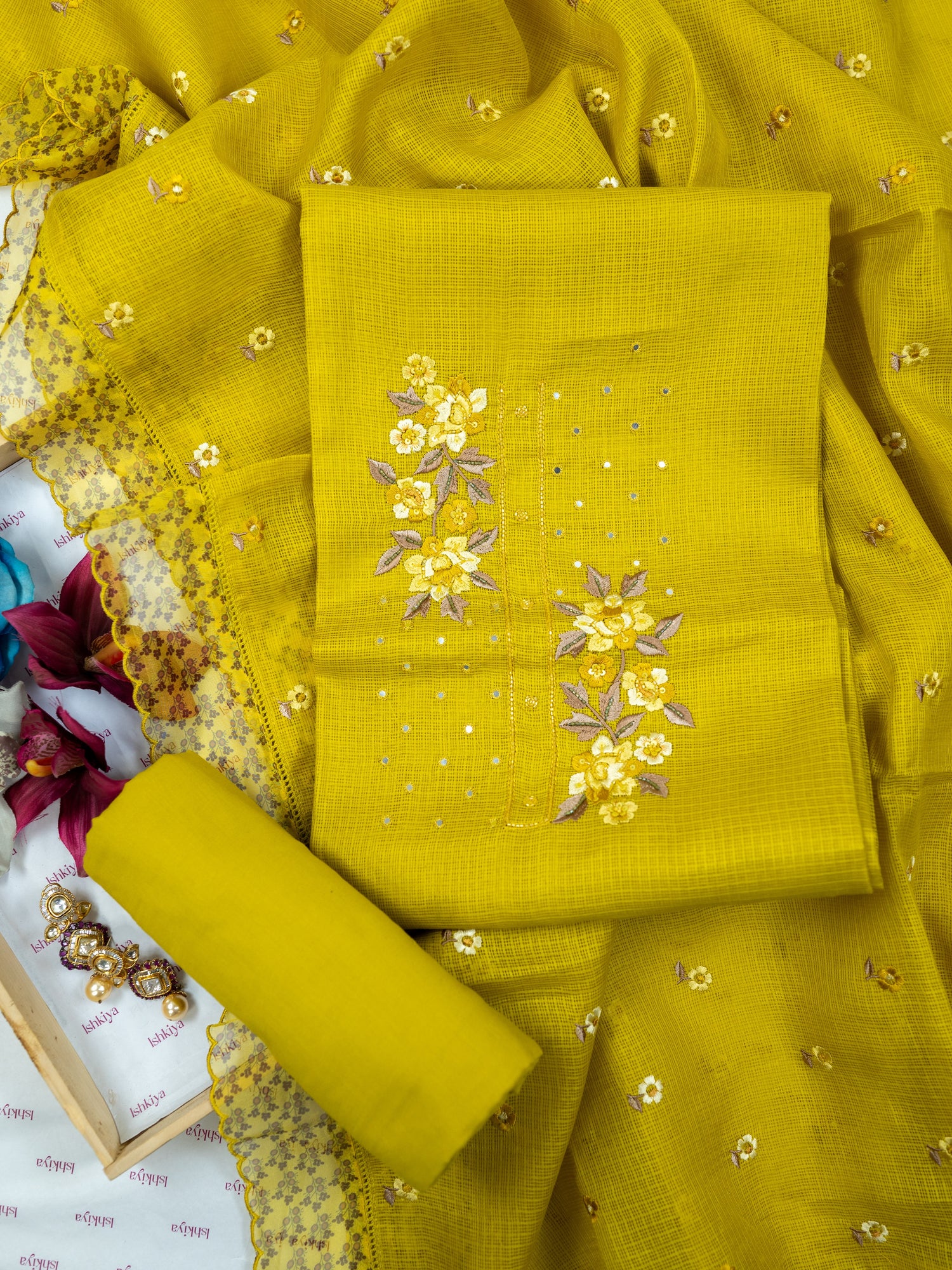 AYLIN-Unstitched Kota Suit Set